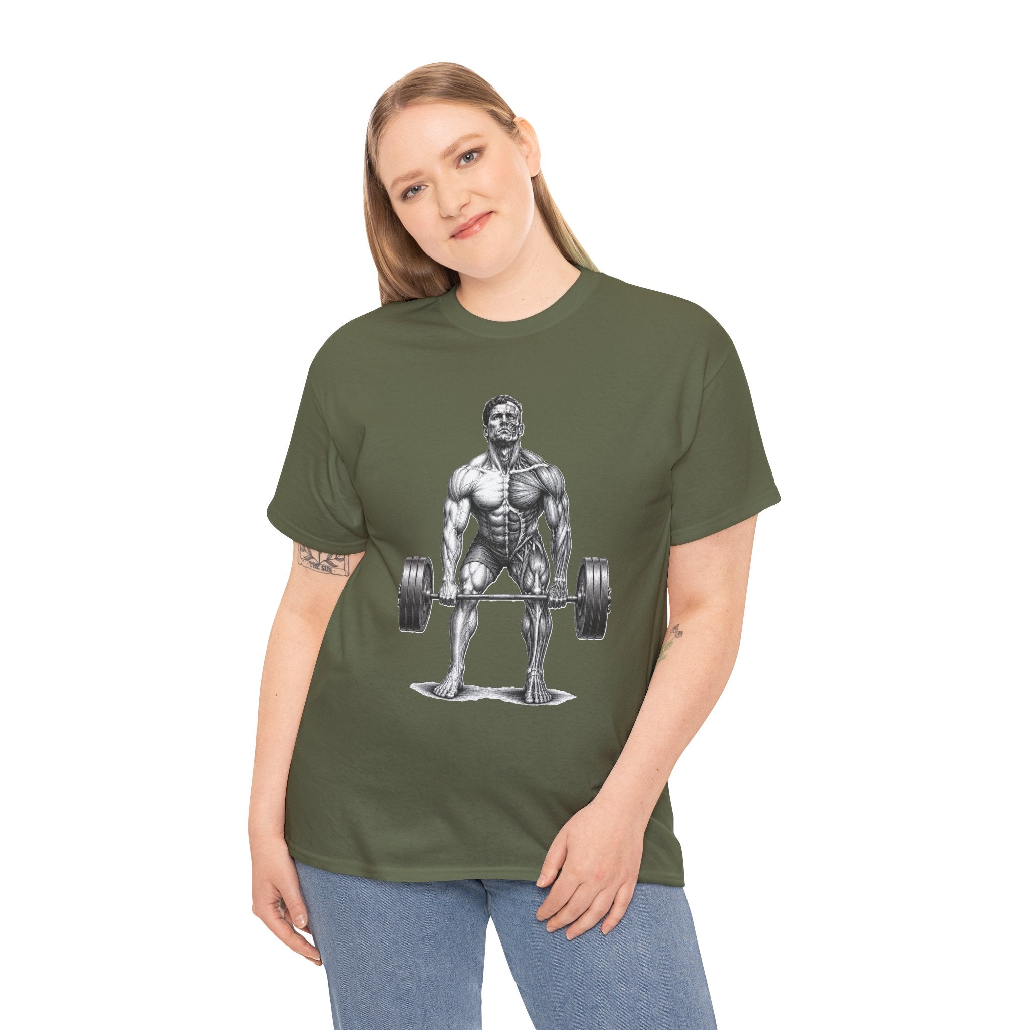 Anatomical Deadlift T-Shirt | Muscle Study Weightlifting Tee