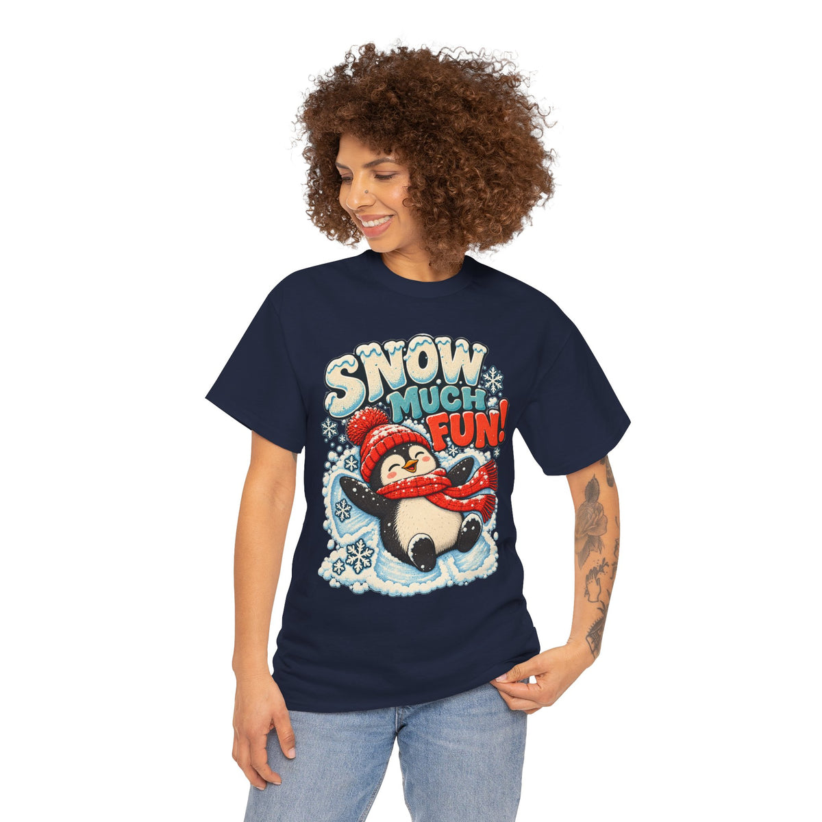 Snow Much Fun: Snow Angel Penguin T-Shirt