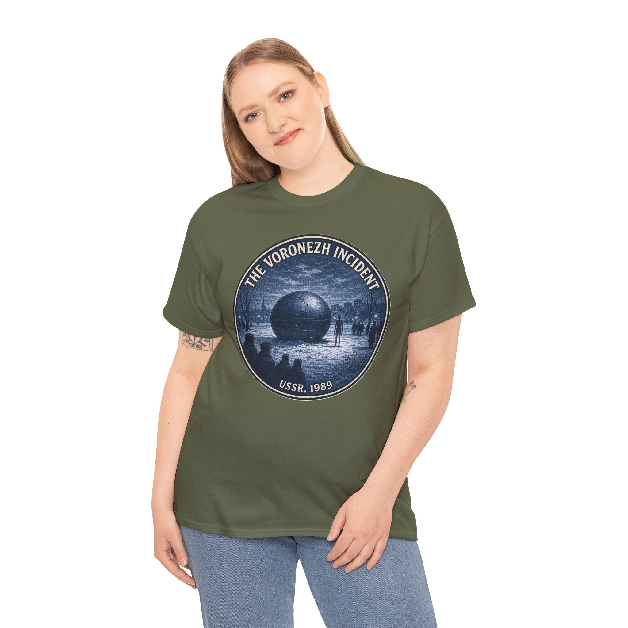 The Voronezh Incident 1989 Soviet UFO Alien Conspiracy Graphic T-Shirt