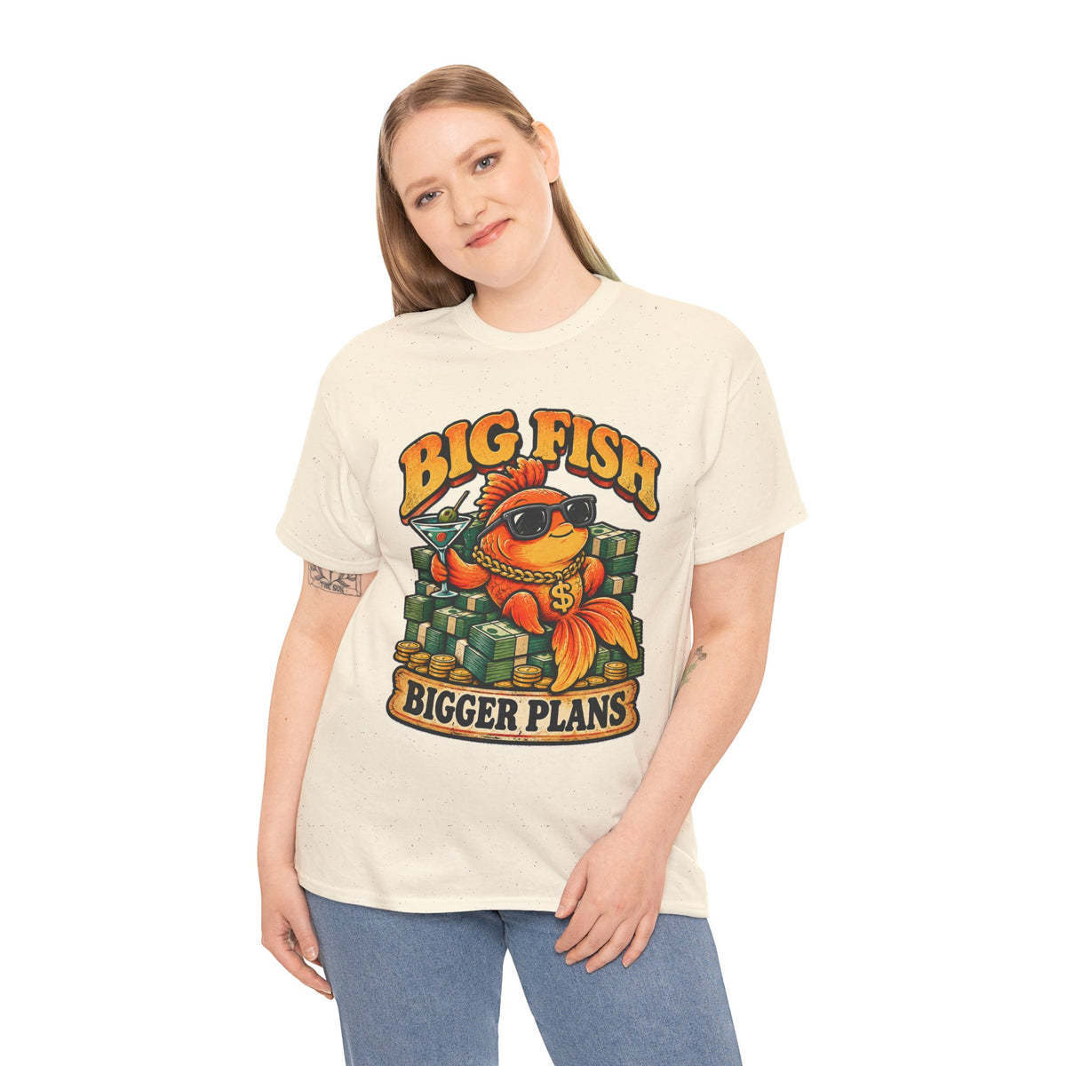 Big Fish Bigger Plans Goldfish T-Shirt