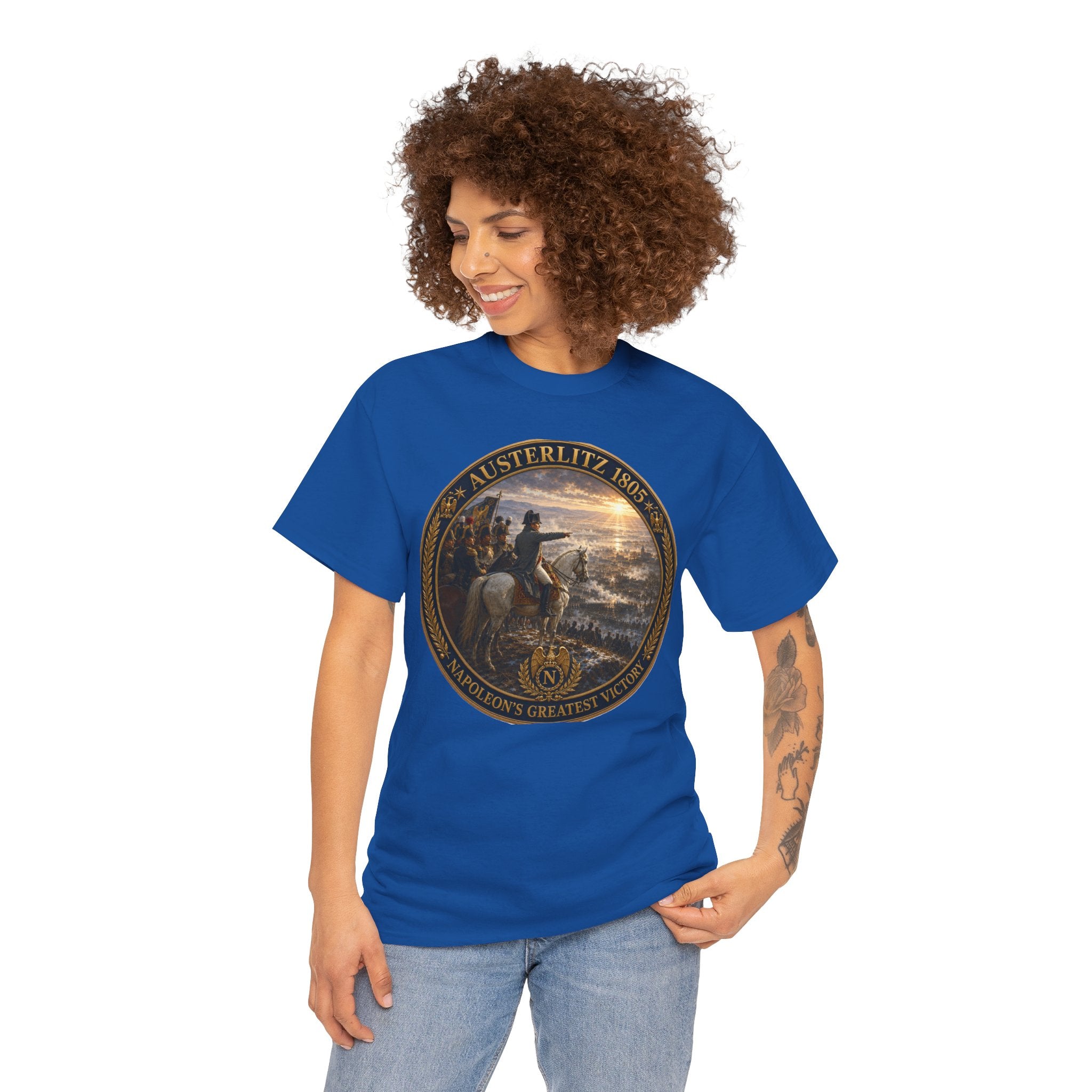 Austerlitz 1805 Battle Tee — Historical Napoleonic War Medal Design