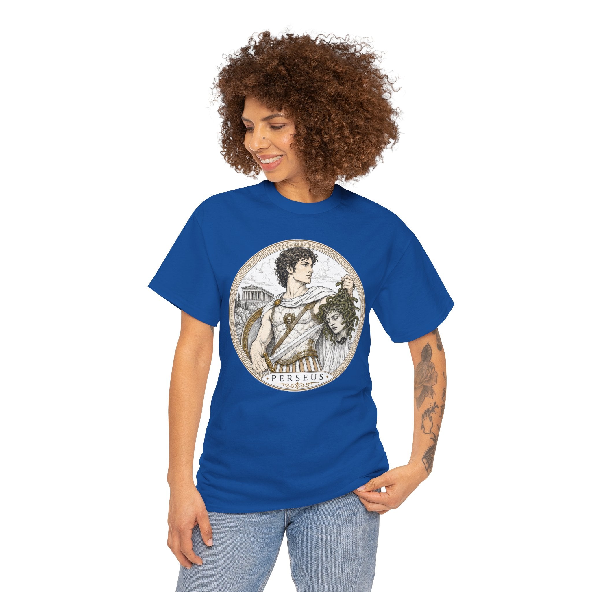 Perseus Greek Mythology T-Shirt — Ancient Hero Slayer of Medusa Gorgon