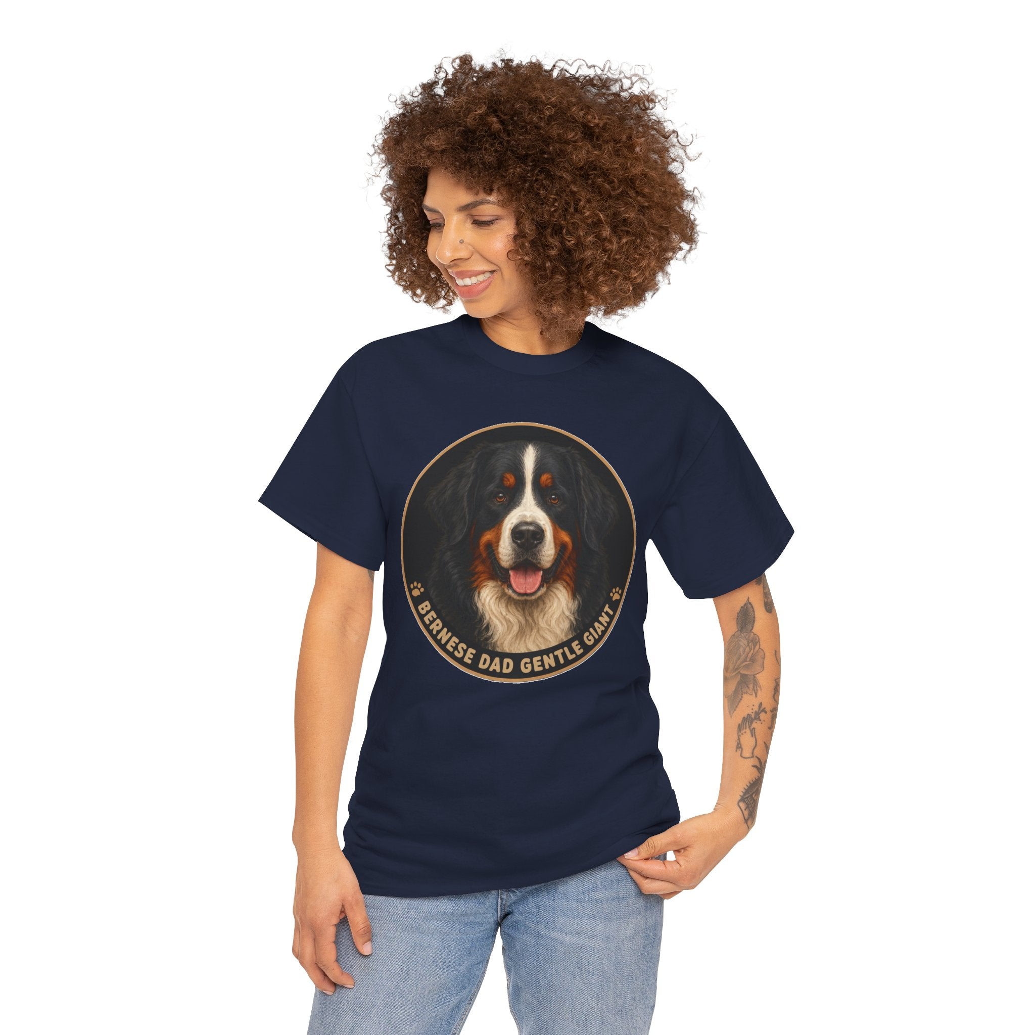 Bernese Dad Gentle Giant T-Shirt | Bernese Mountain Dog Owner Tee
