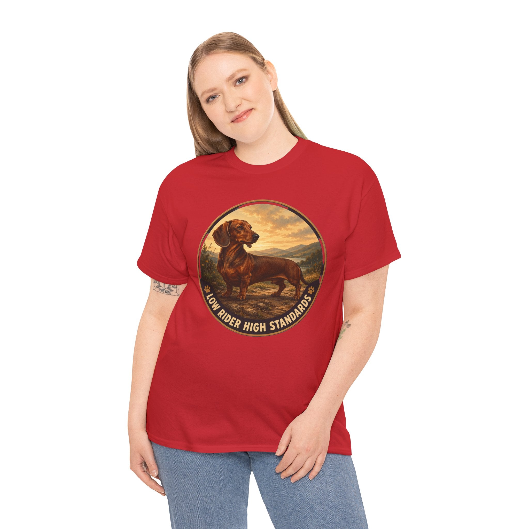 Dachshund Low Rider High Standards T-Shirt | Dachshund Owner Tee