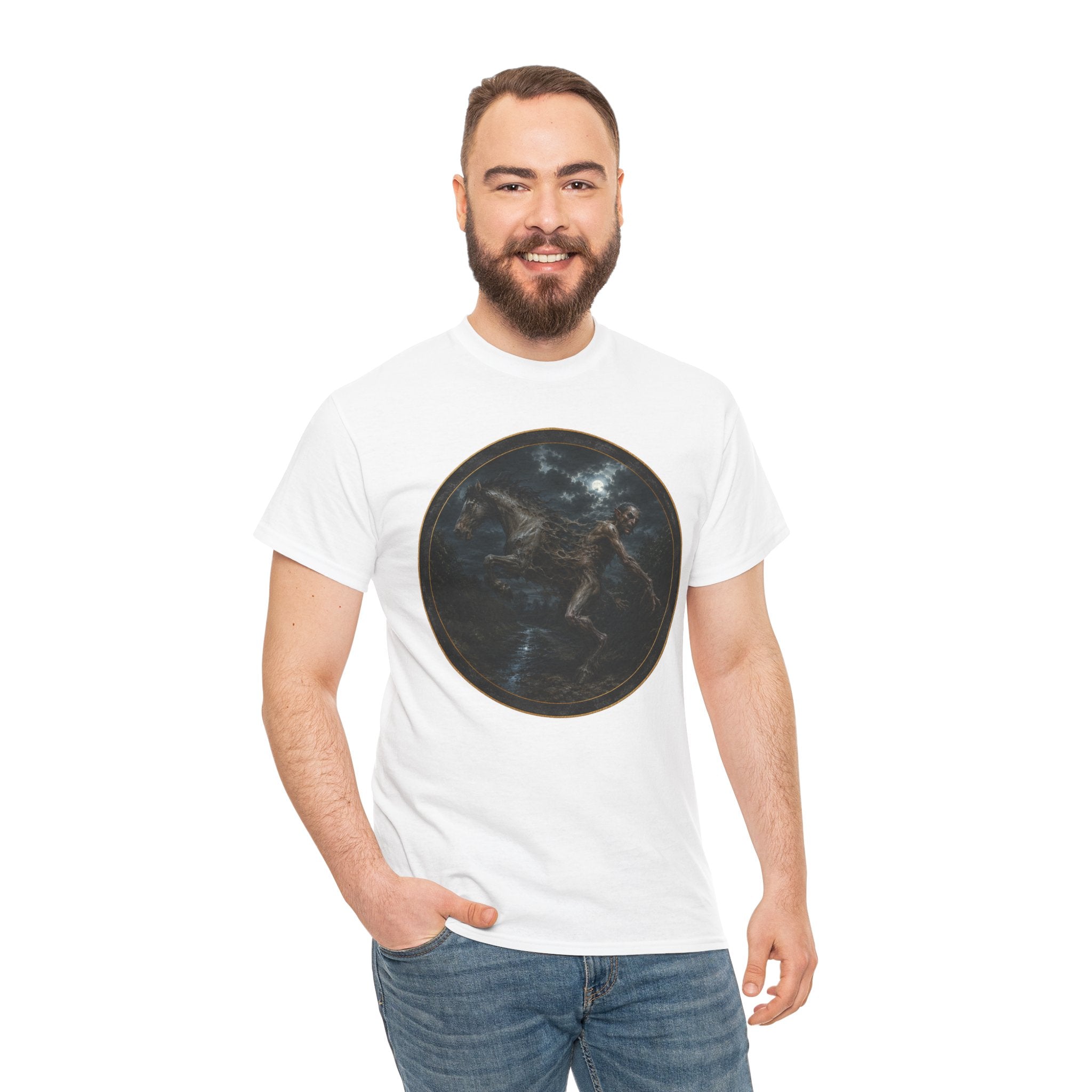 The Brag T‑Shirt — Vintage Moonlit Horror Graphic Tee