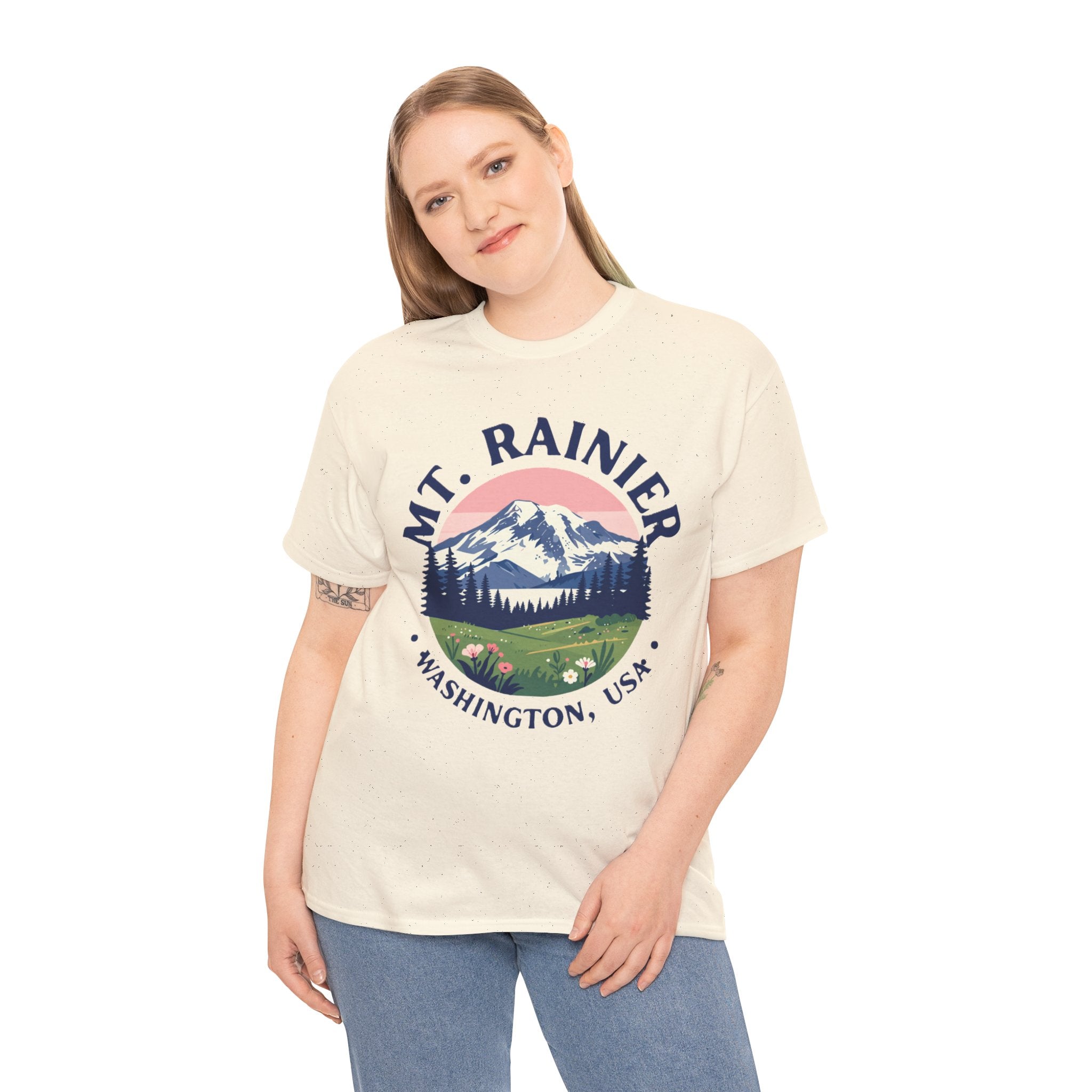 Mt. Rainier Graphic Tee — Washington National Park Vintage Mountain Shirt