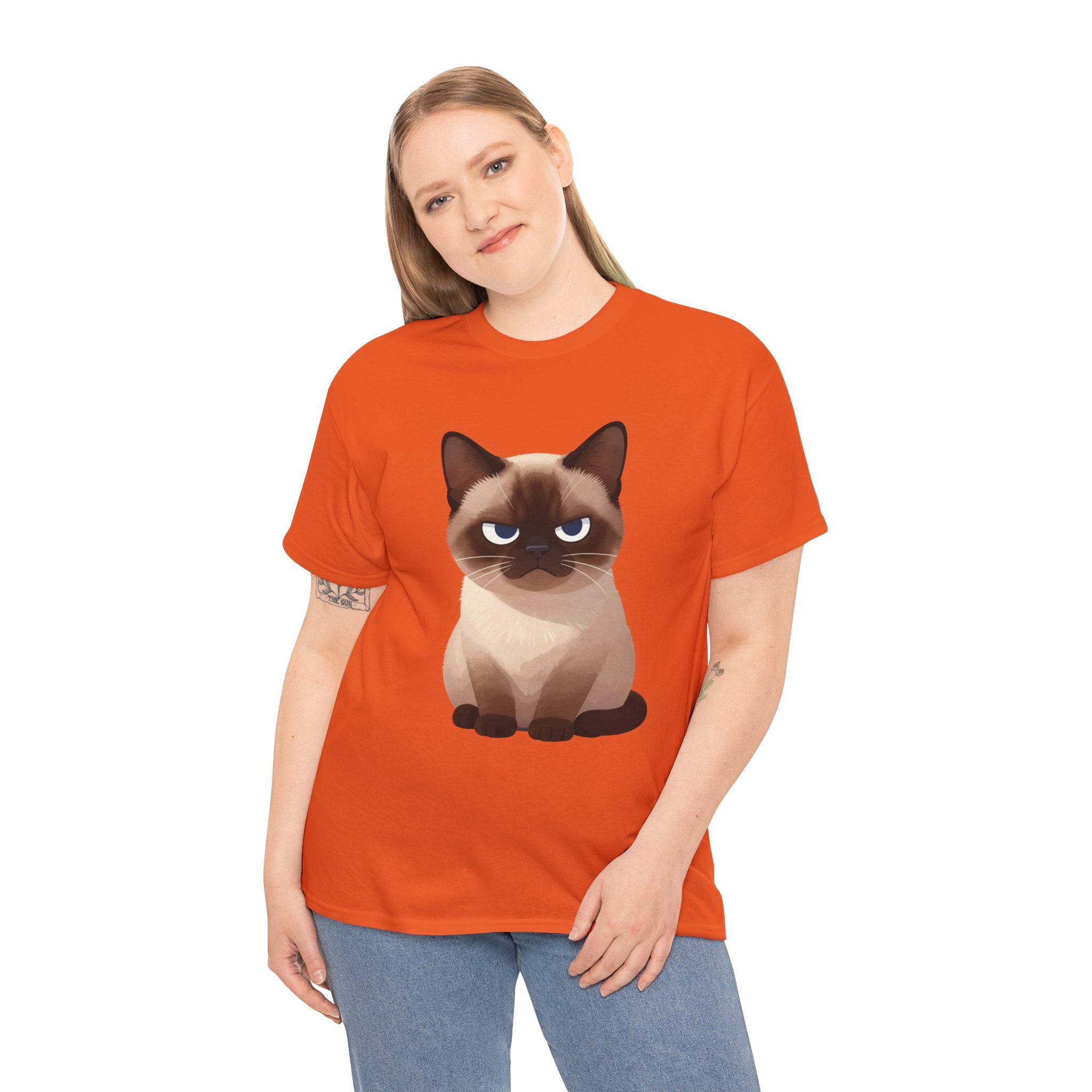 Grumpy Siamese Cat T-Shirt | Funny Sassy Cat Lover Graphic Tee