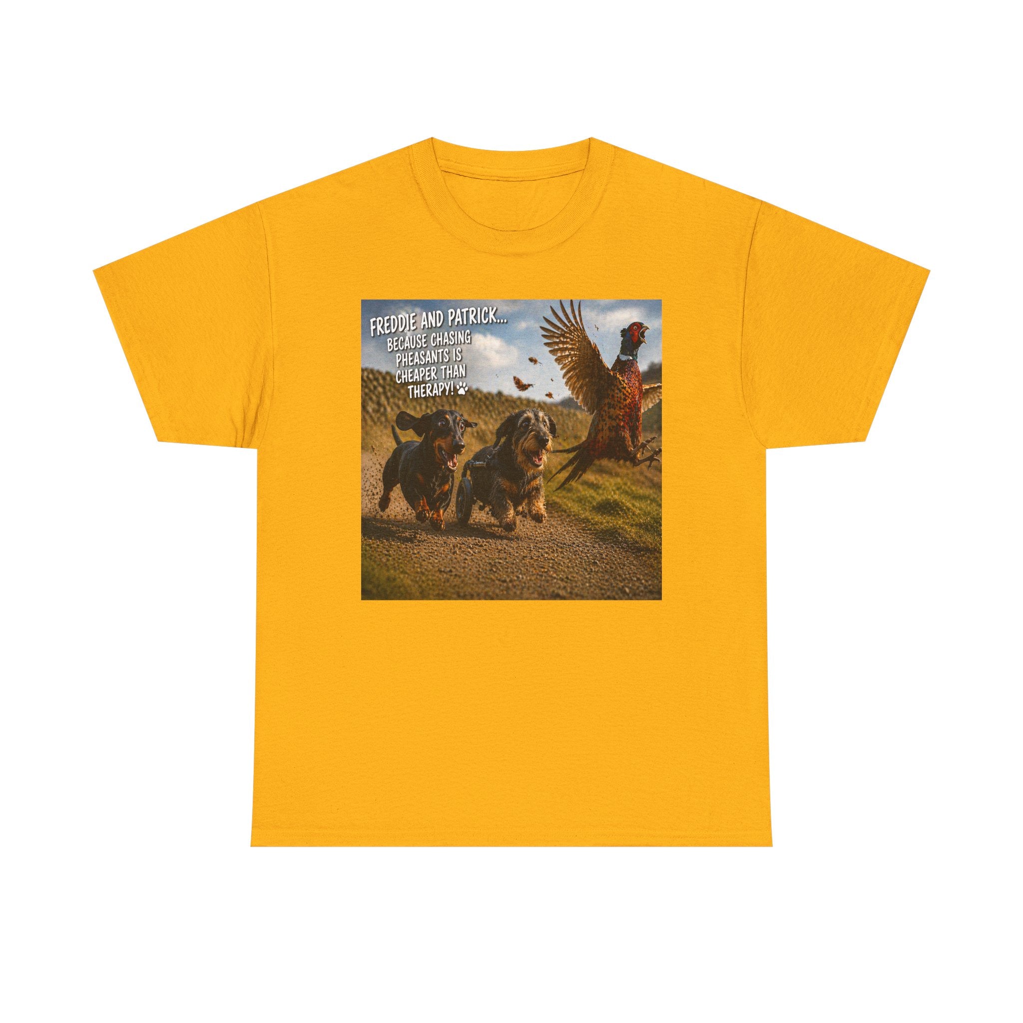 Patriotic Dachshunds & Turkey Tee — "Freedom and Patriotism" Graphic T-Shirt