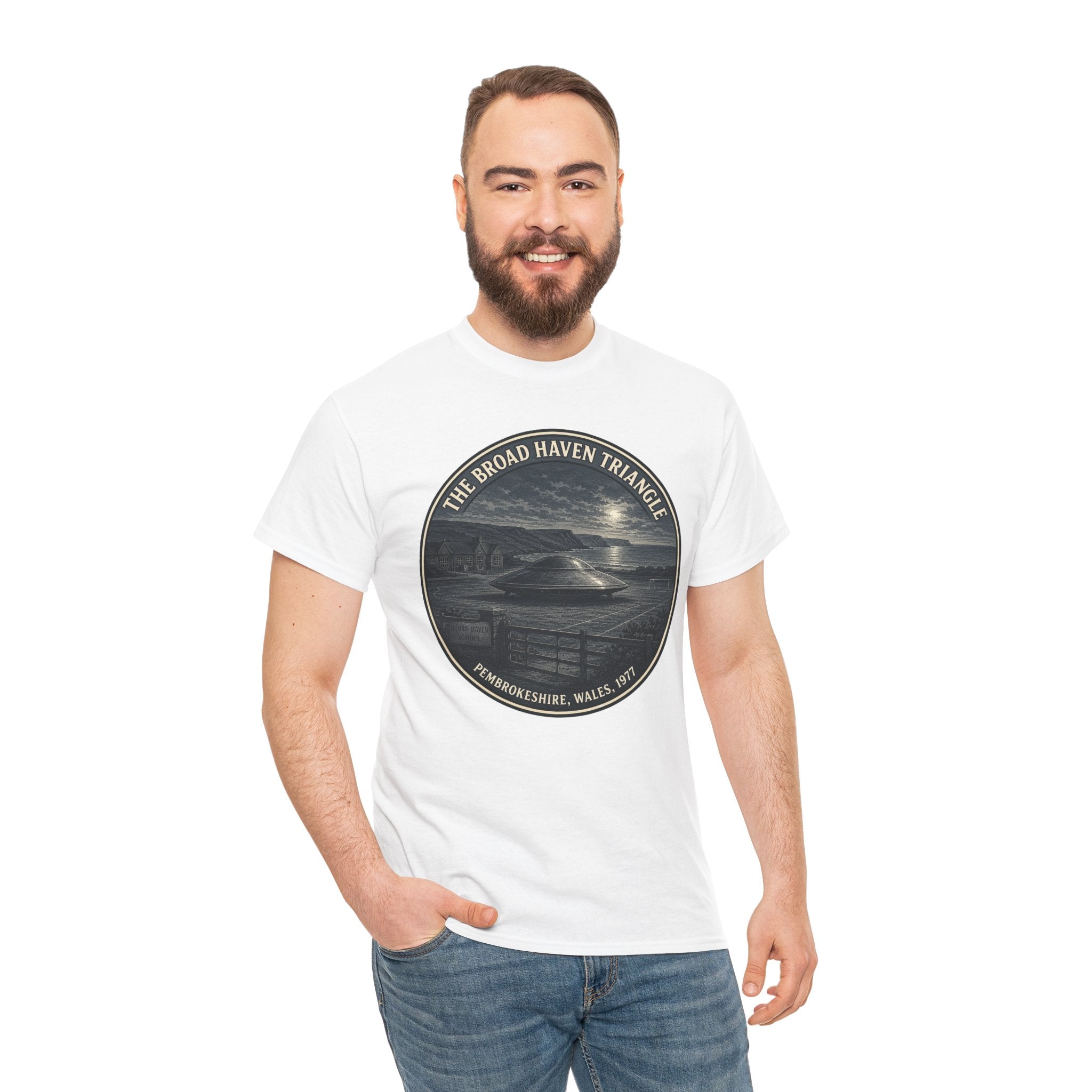 The Broad Haven Triangle T-Shirt | Pembrokeshire 1977 UFO Tee