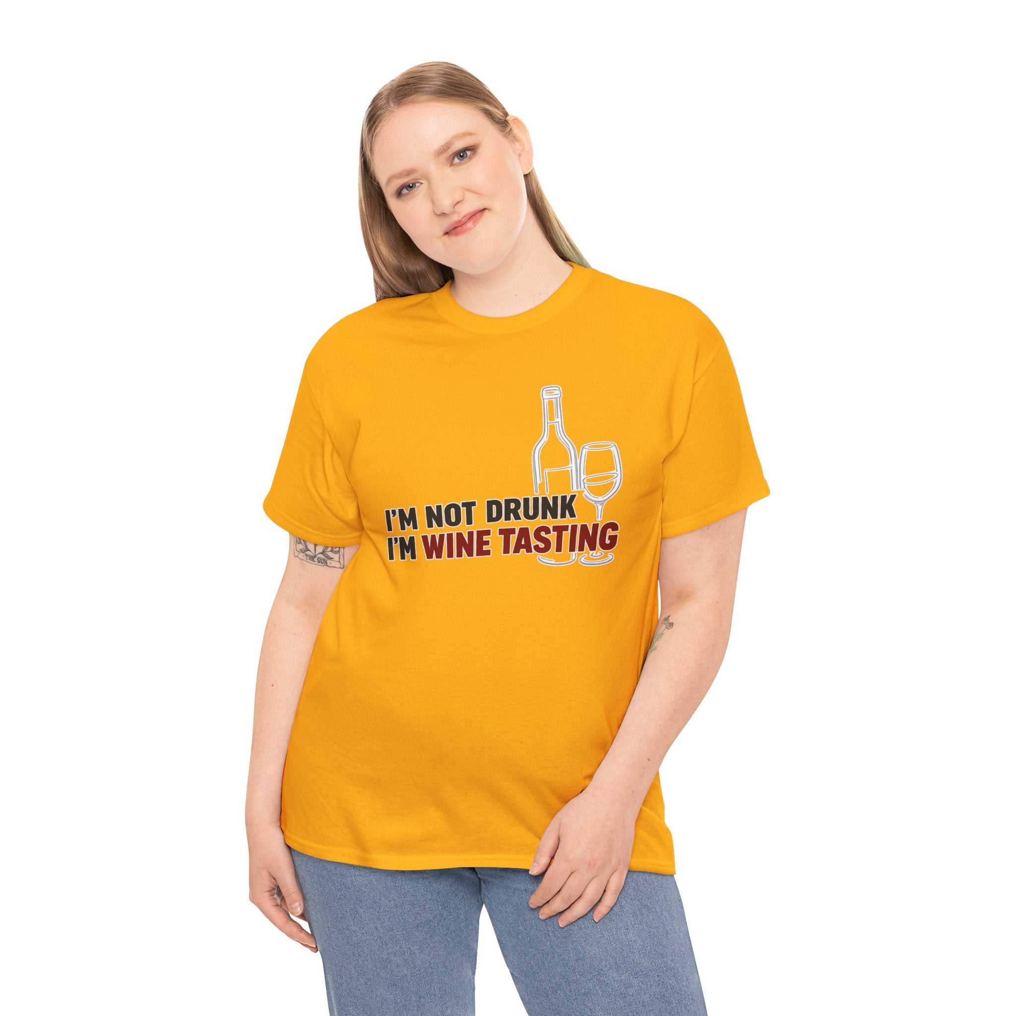 I'm Not Drunk, I'm Wine Tasting T-Shirt — Funny Wine Lover Graphic Tee