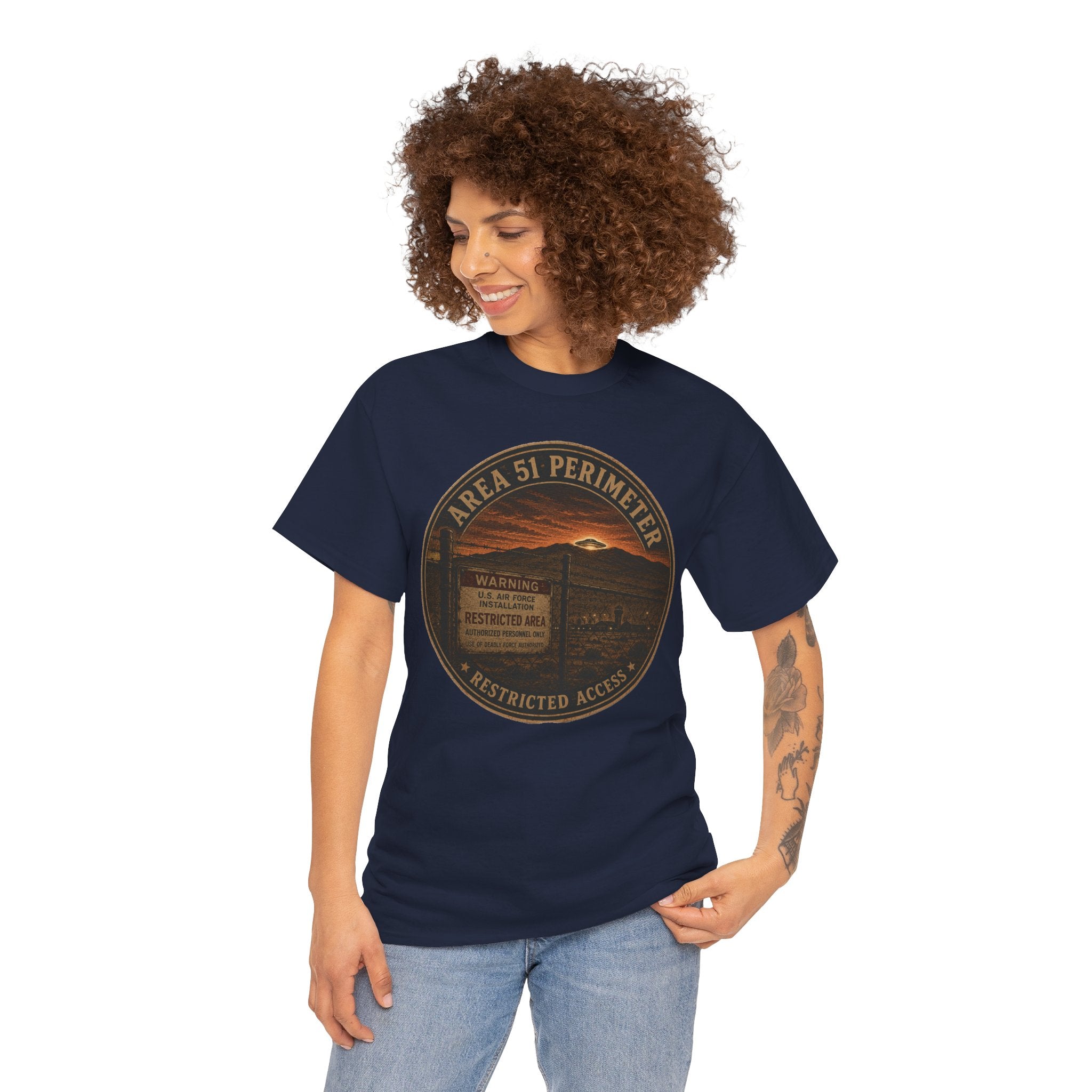 Area 51 Perimeter T-Shirt | UFO Conspiracy Tee