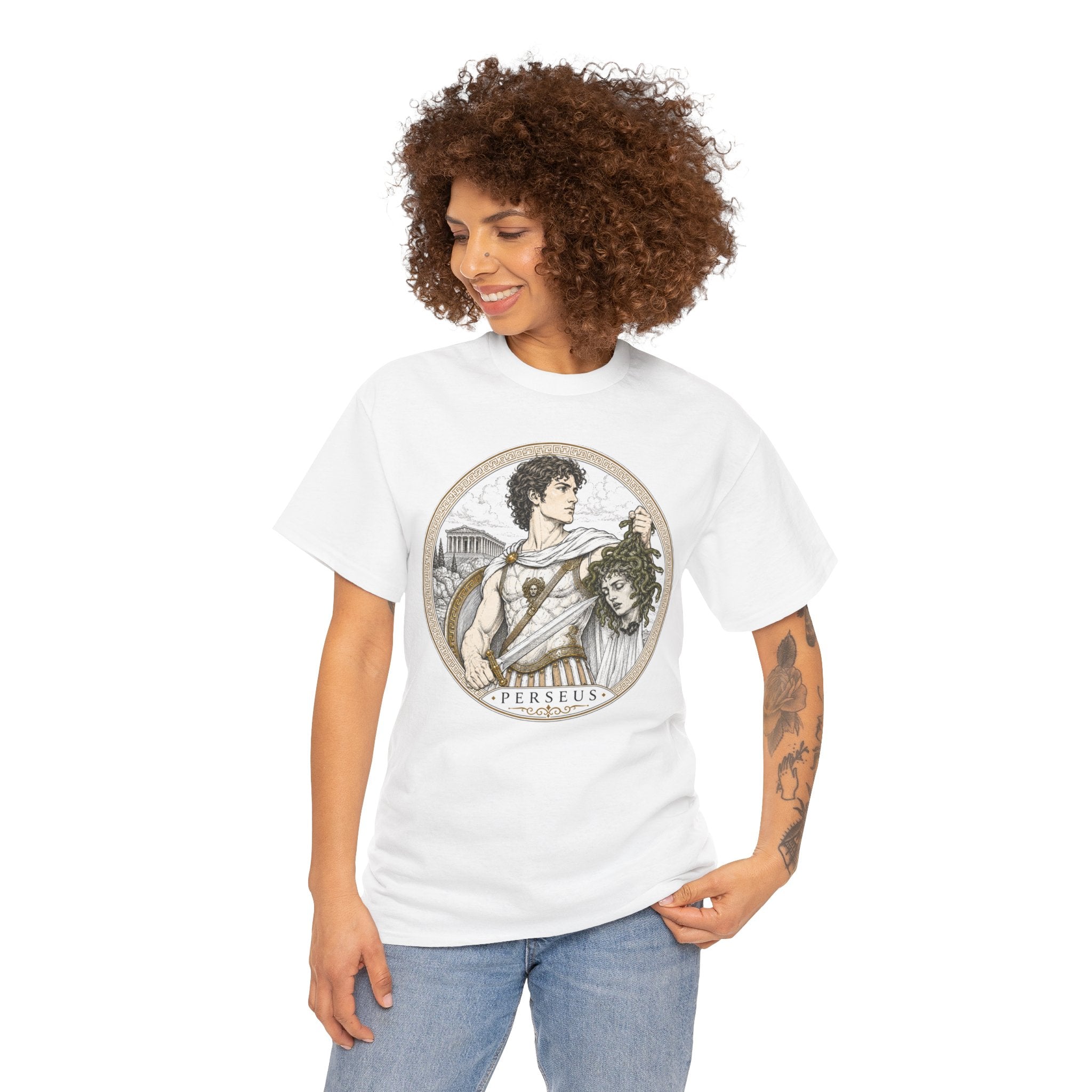 Perseus Greek Mythology T-Shirt — Ancient Hero Slayer of Medusa Gorgon