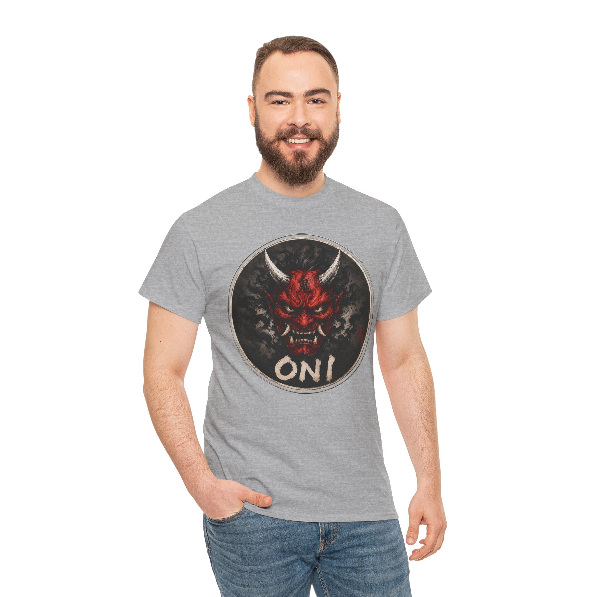 Oni Demon Mask T-Shirt | Japanese Yōkai Folklore Tee