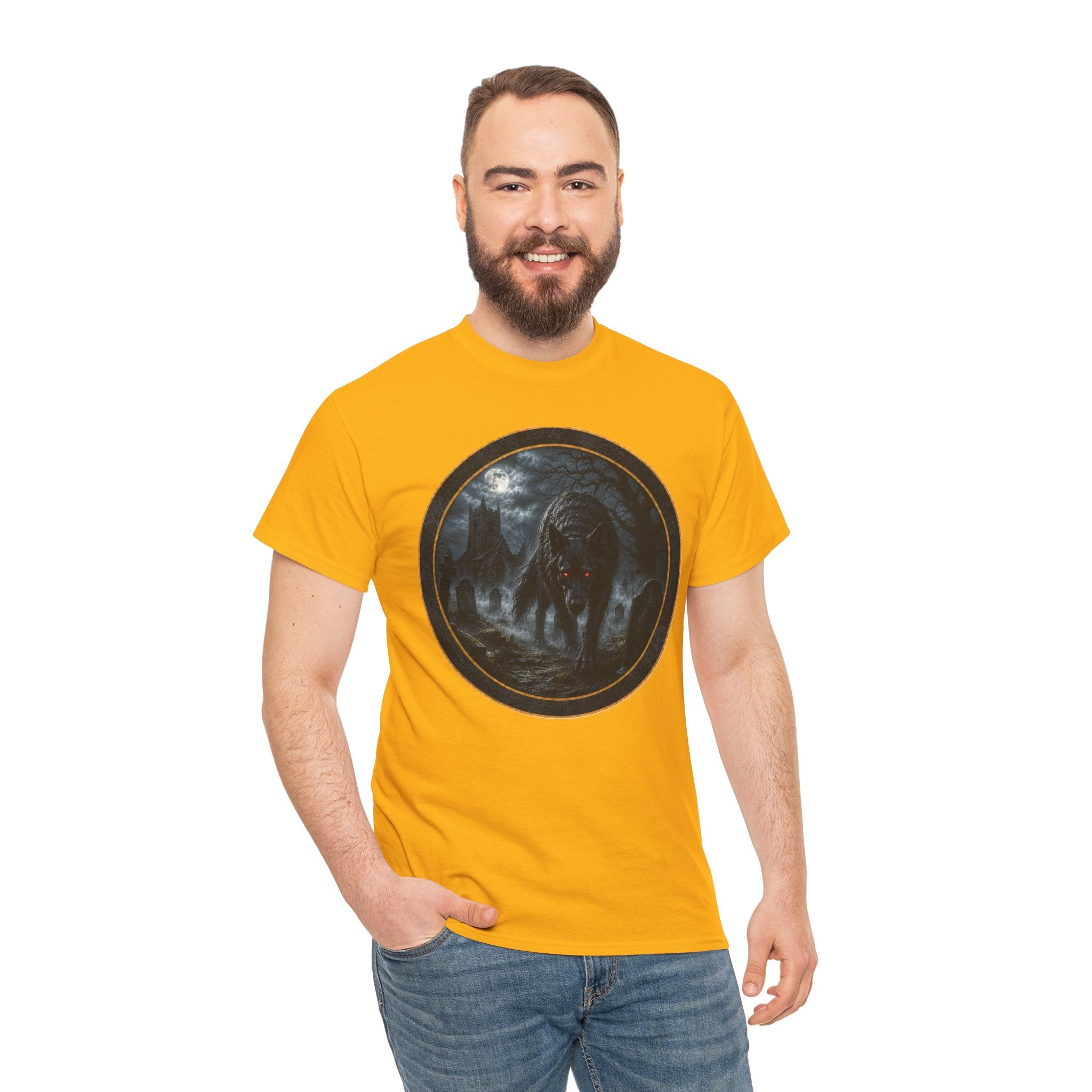 Wolf Moon T-Shirt — Gothic Night Forest Wolf Graphic Tee