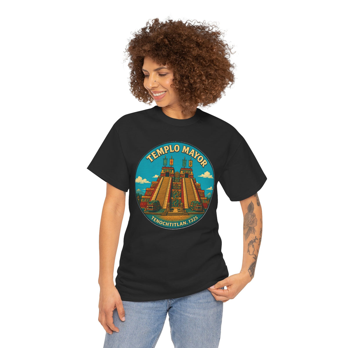 Templo Mayor T-Shirt – Tenochtitlan Aztec Temple Pyramid Tee