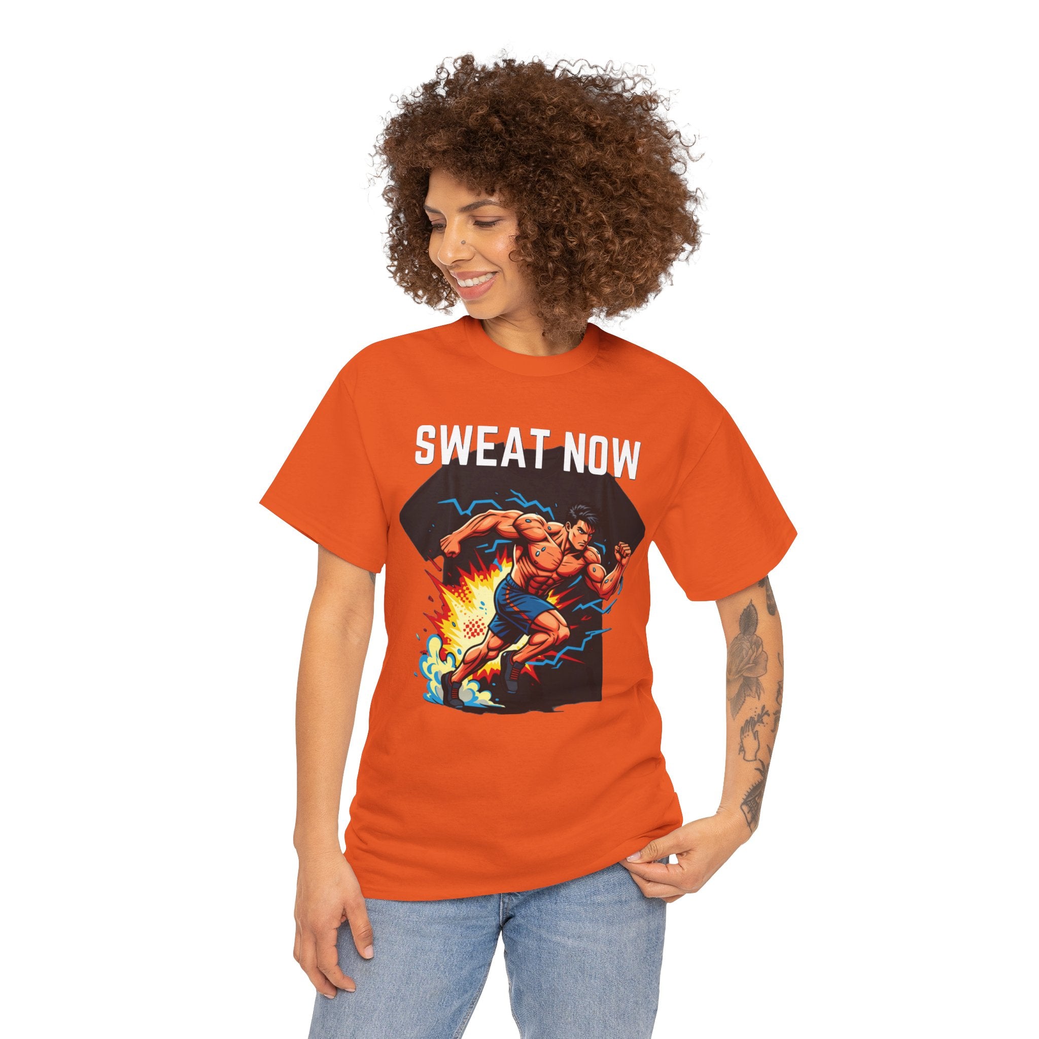 Sweat Now T-Shirt | Men's Gym Motivation Tee