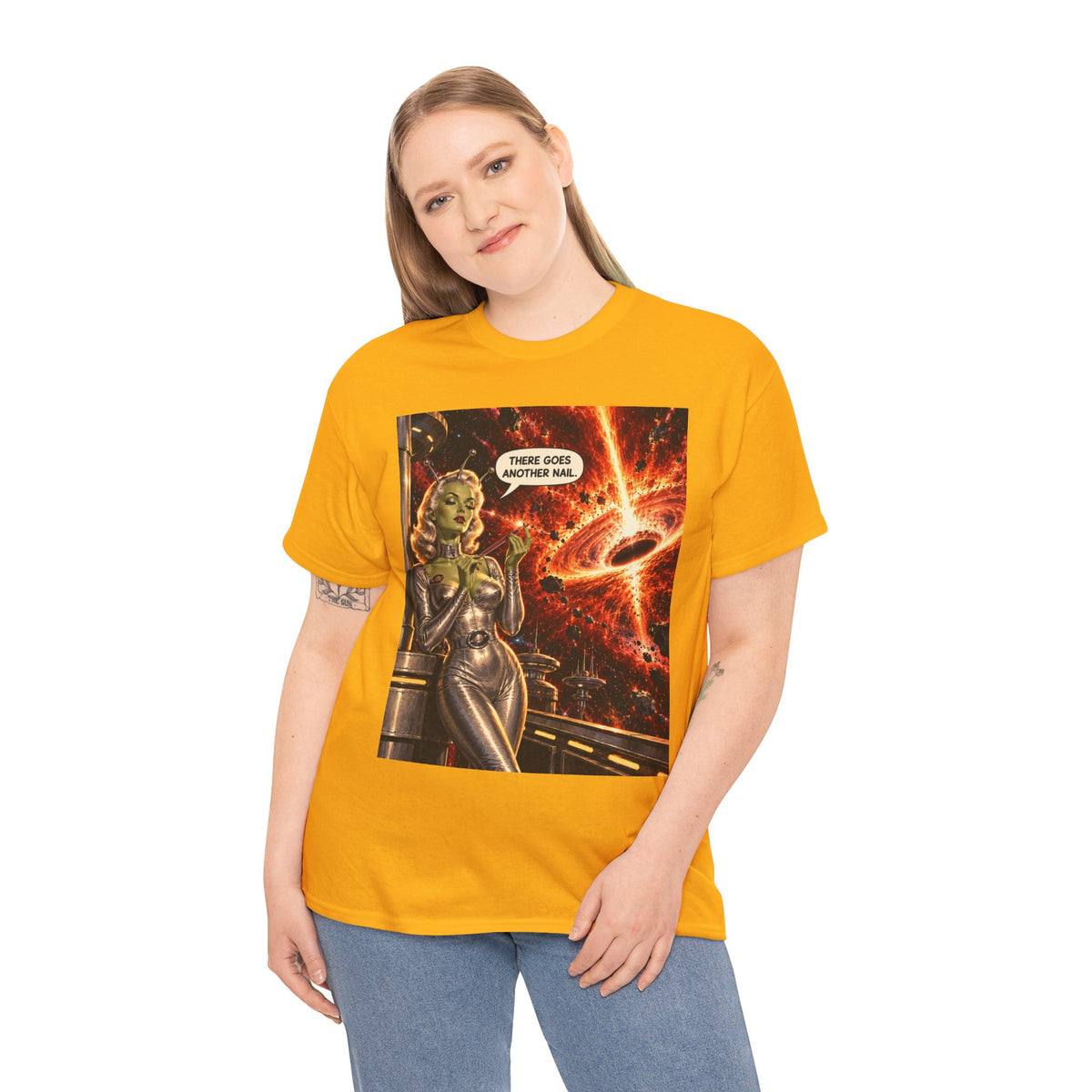 There Goes Another Nail Retro Alien Woman T-Shirt