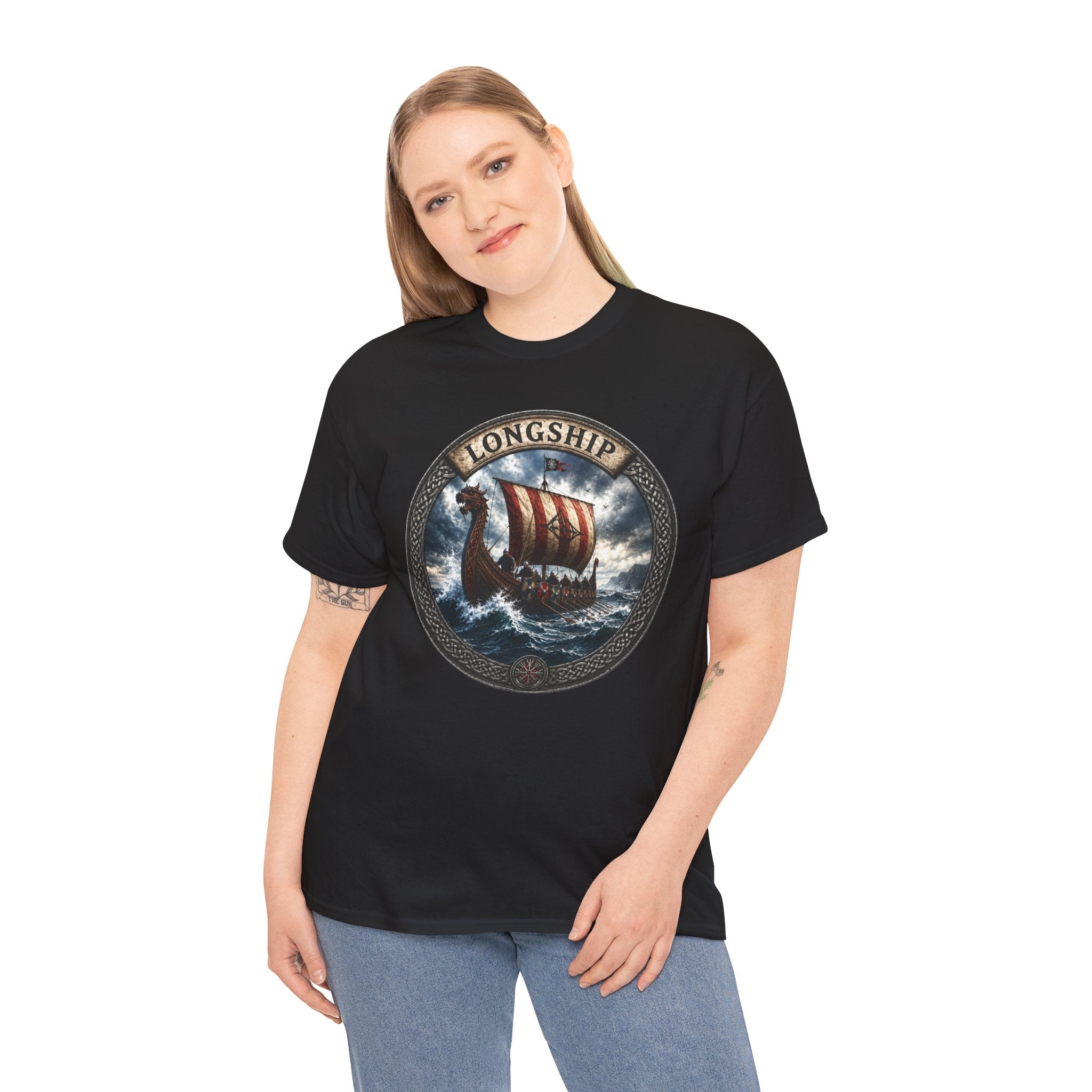 Longship T-Shirt | Viking Ship Norse Mythology Tee