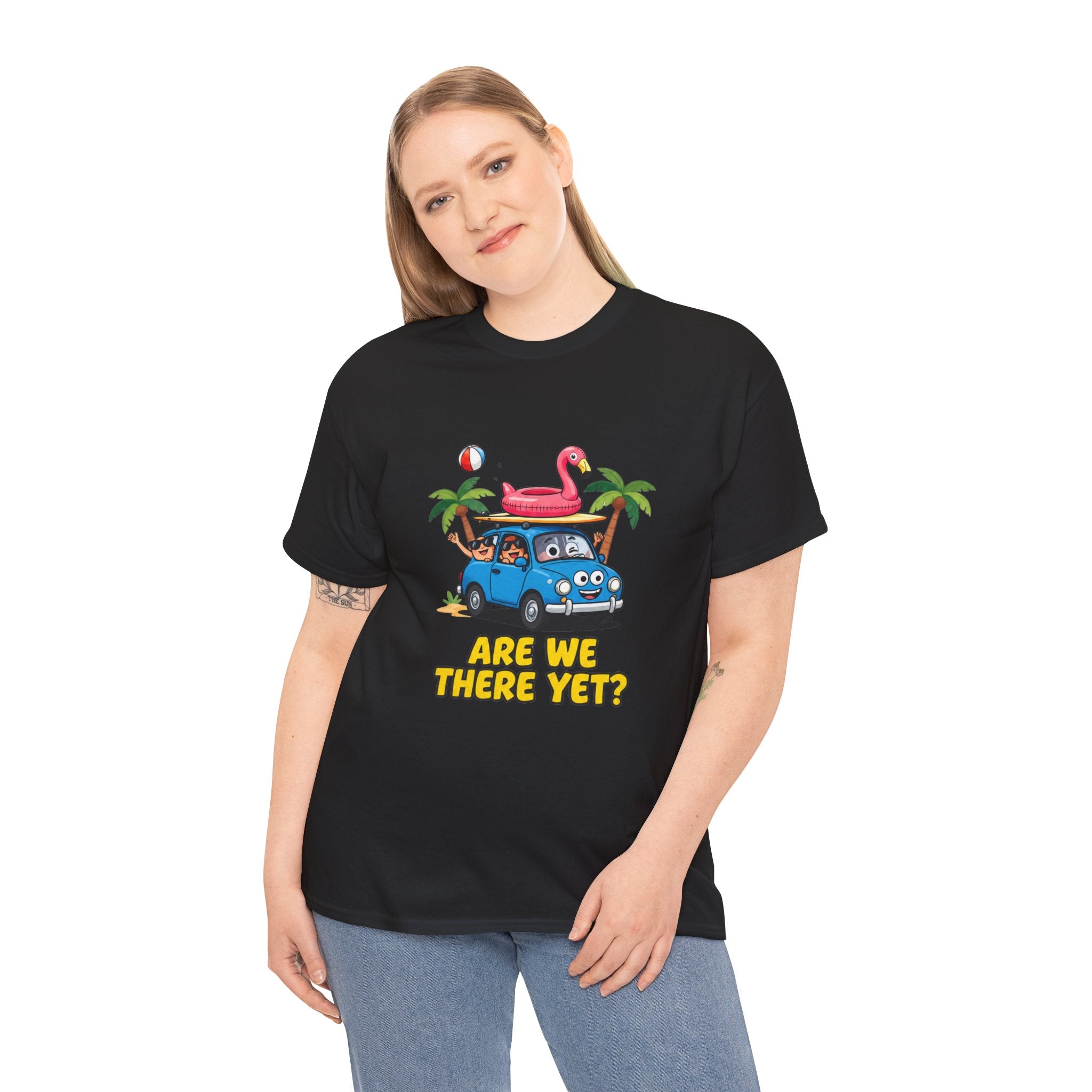 Are We There Yet T-Shirt – Funny Family Road Trip Holiday Car Graphic Tee | Summer Beach Cartoon Motoring