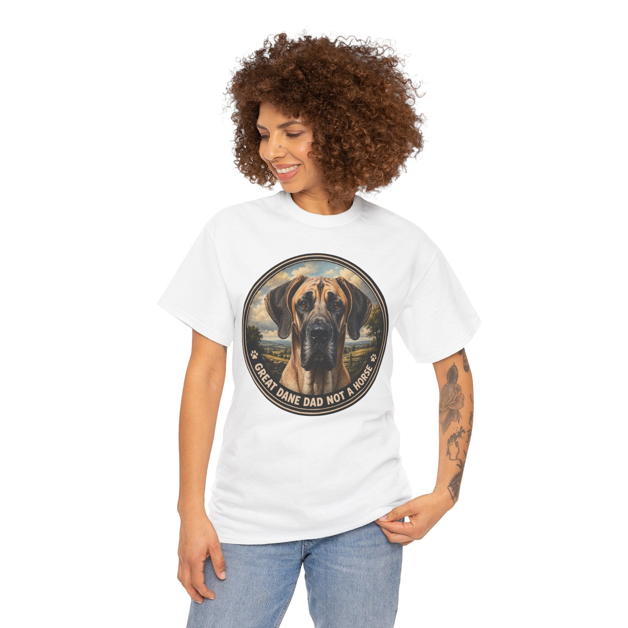 Great Dane Dad Not a Horse T-Shirt | Great Dane Owner Tee