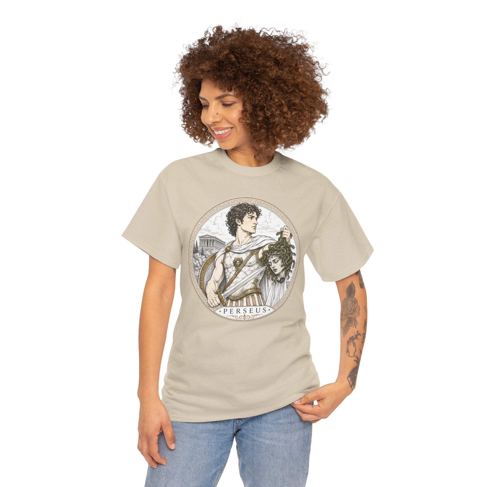 Perseus Greek Mythology T-Shirt — Ancient Hero Slayer of Medusa Gorgon