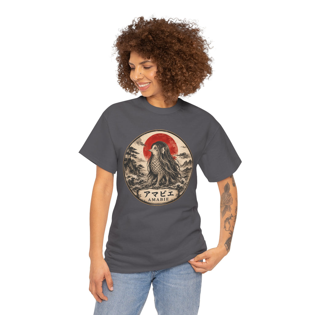 Amabie Yōkai T-Shirt | Japanese Folklore Protective Spirit Tee