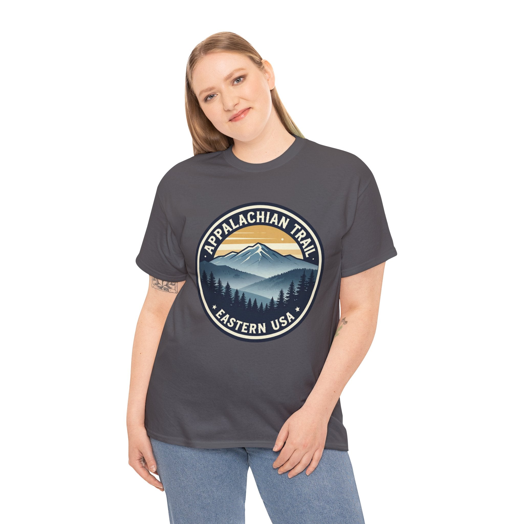 Appalachian Trail T-Shirt | AT Thru Hiker Tee | Eastern USA Vintage Mountain Badge Graphic Shirt | Hiking Gift