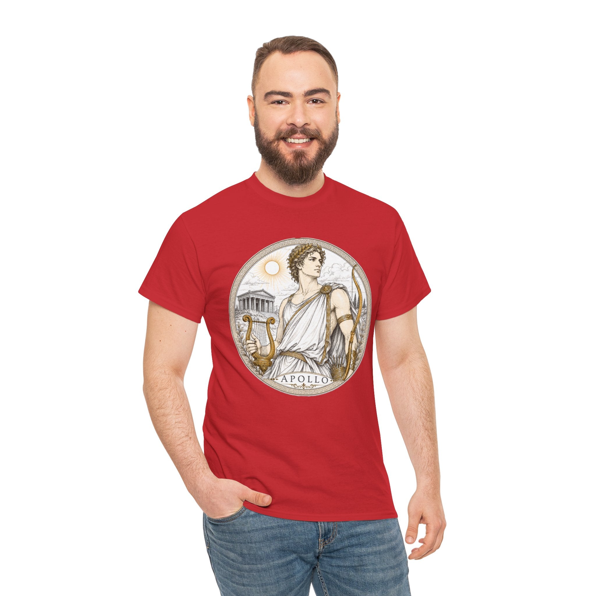 Apollo Greek Mythology T-Shirt — God of the Sun Music Light Lyre Bow Oracle