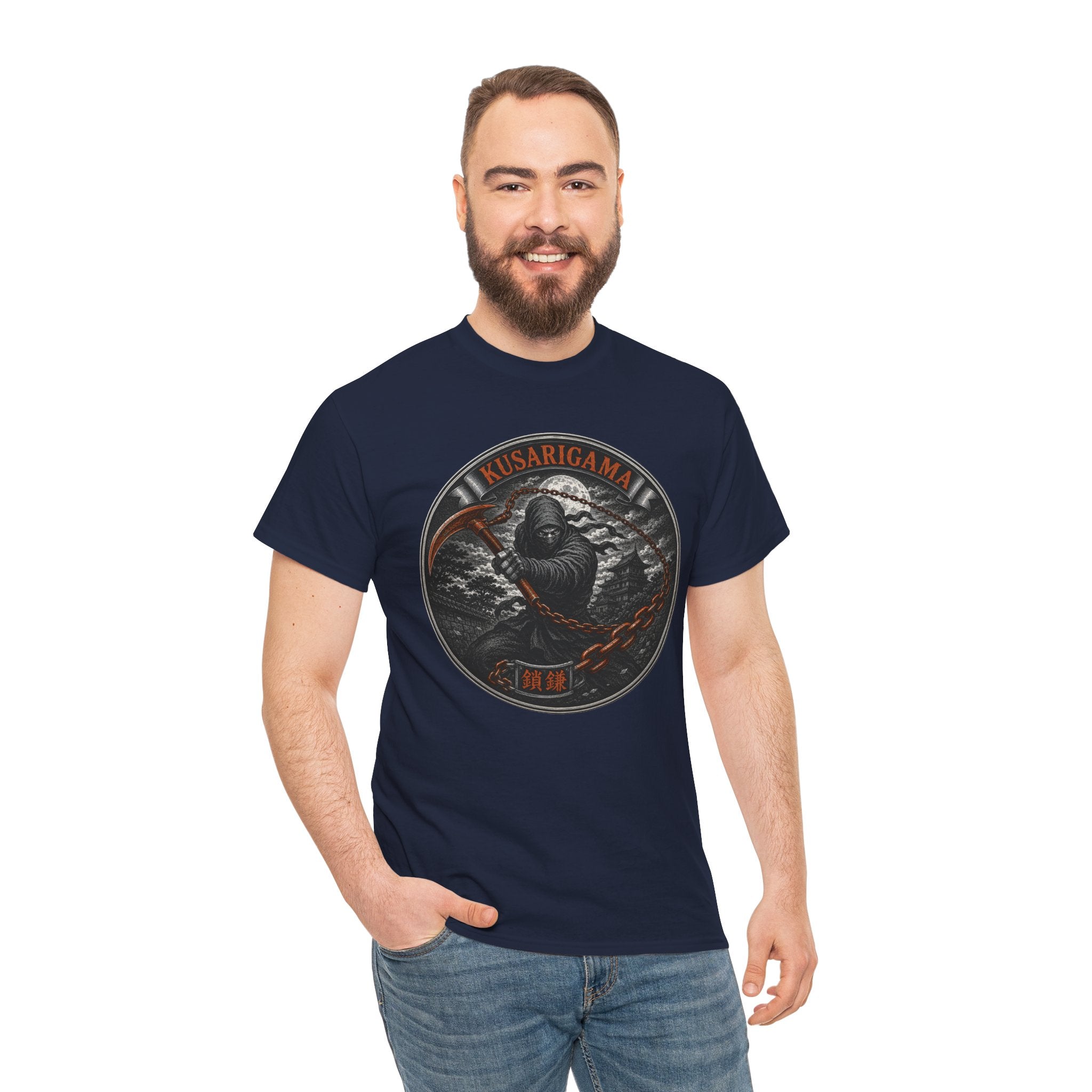 Kusarigama Sickle and Chain T-Shirt | Japanese Weapon Tee