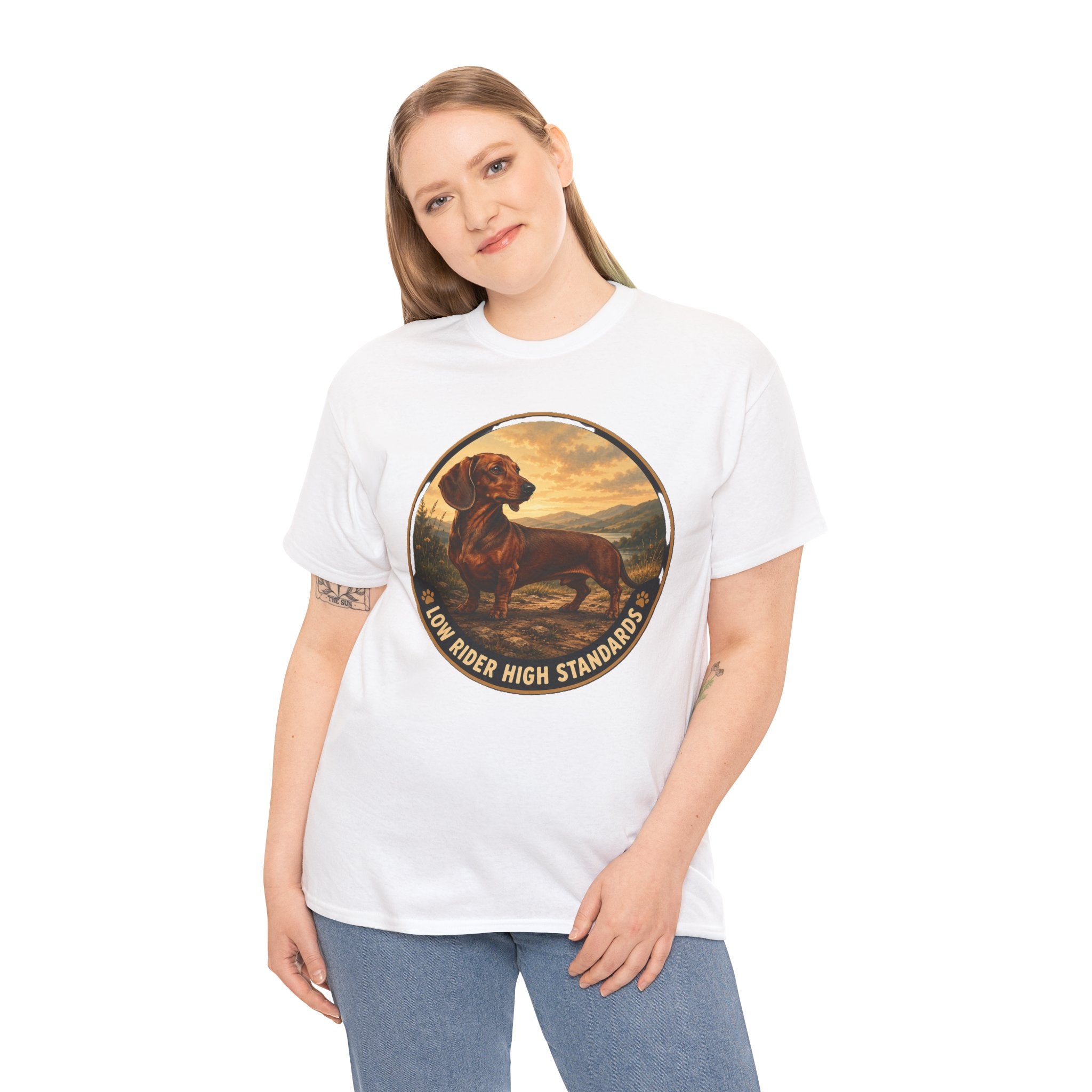 Dachshund Low Rider High Standards T-Shirt | Dachshund Owner Tee