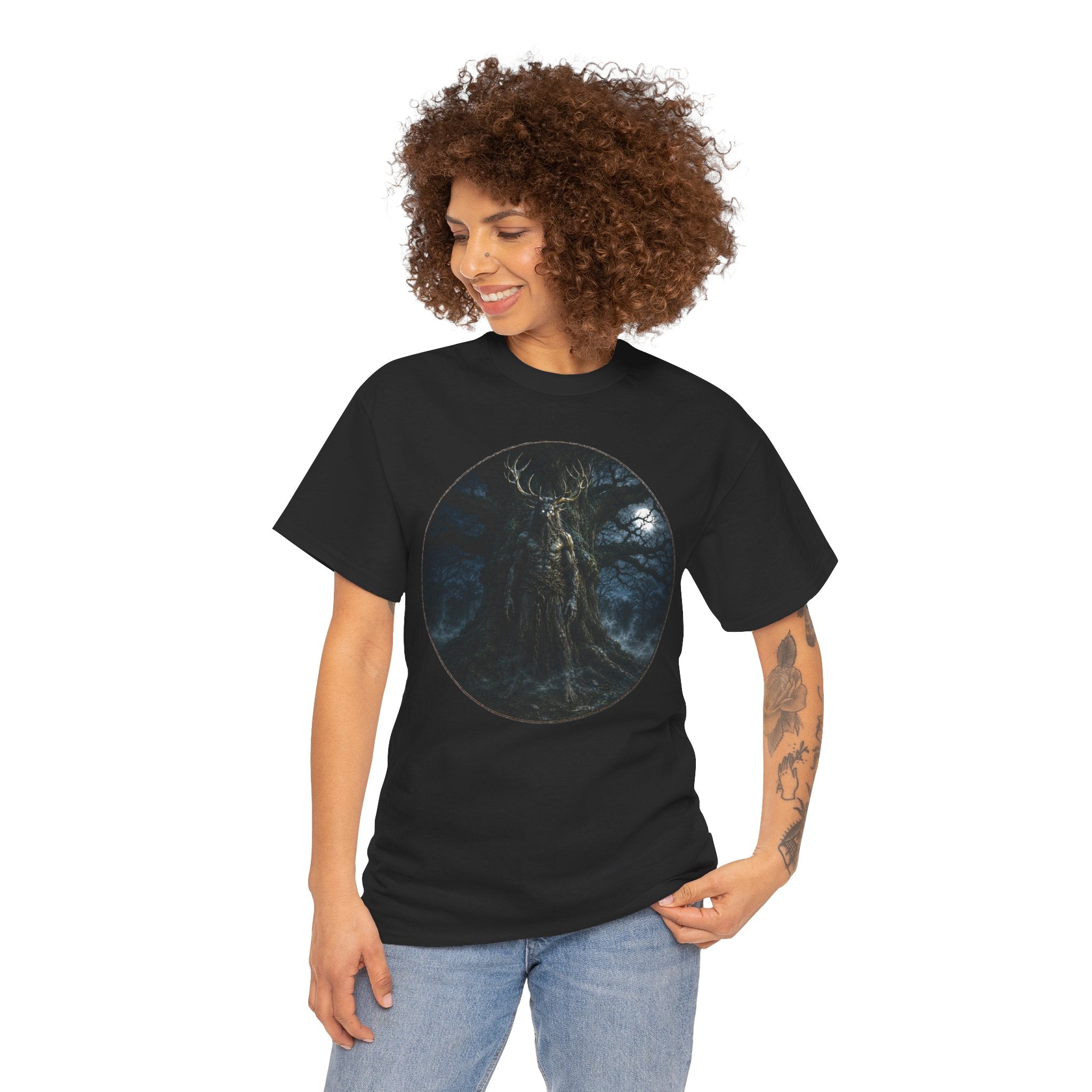 Herne the Hunter T-Shirt | Antlered Ghost Folklore Tee