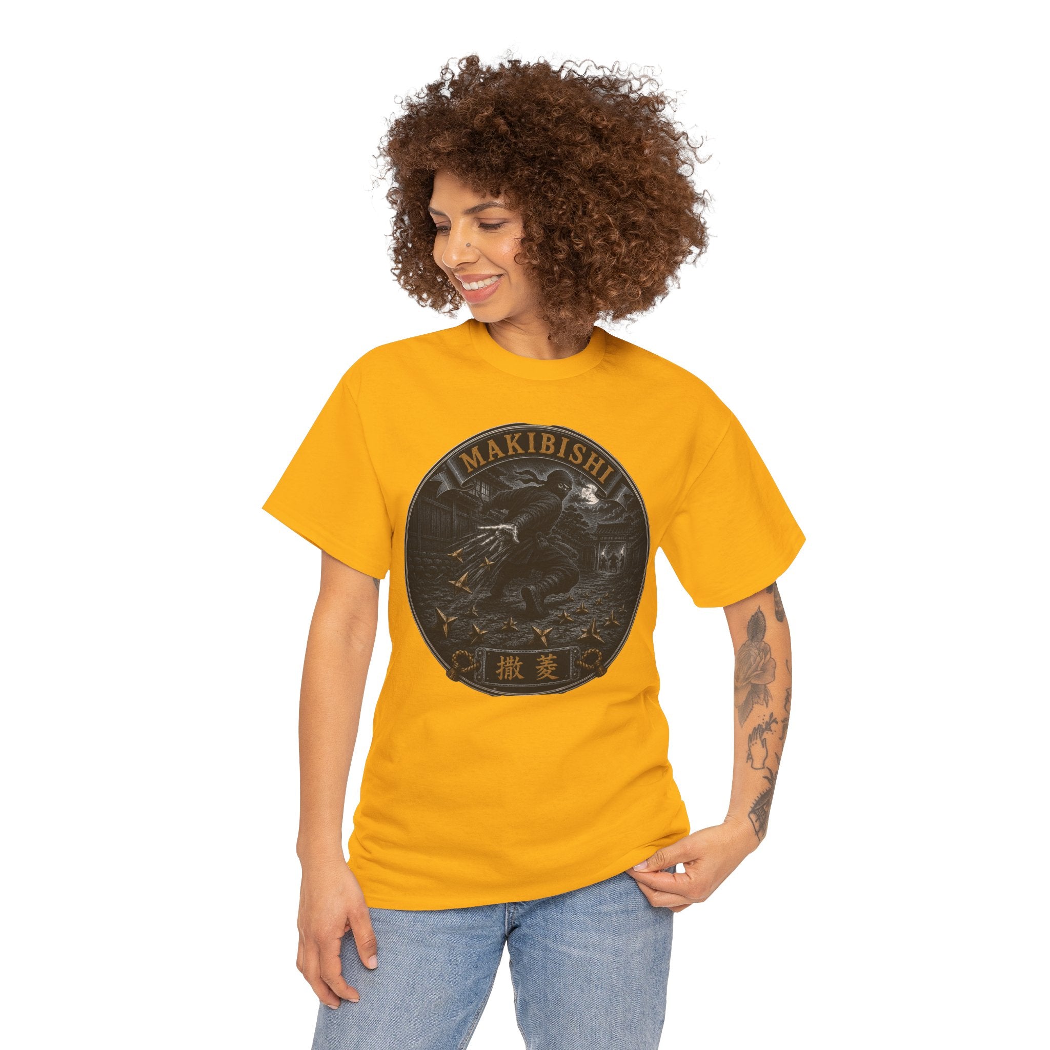 Makibishi Ninja Caltrops T-Shirt | Japanese Weapon Tee