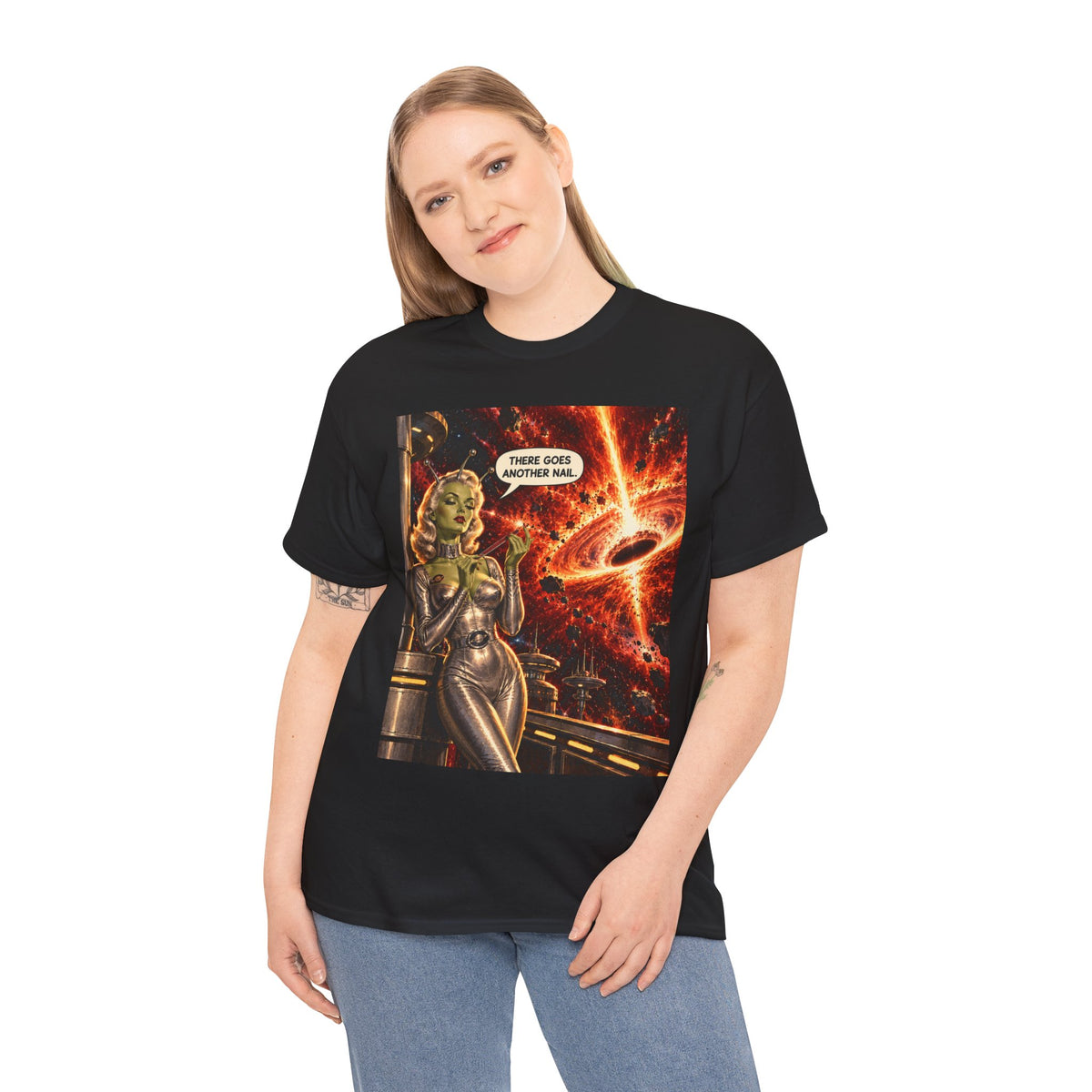 There Goes Another Nail Retro Alien Woman T-Shirt