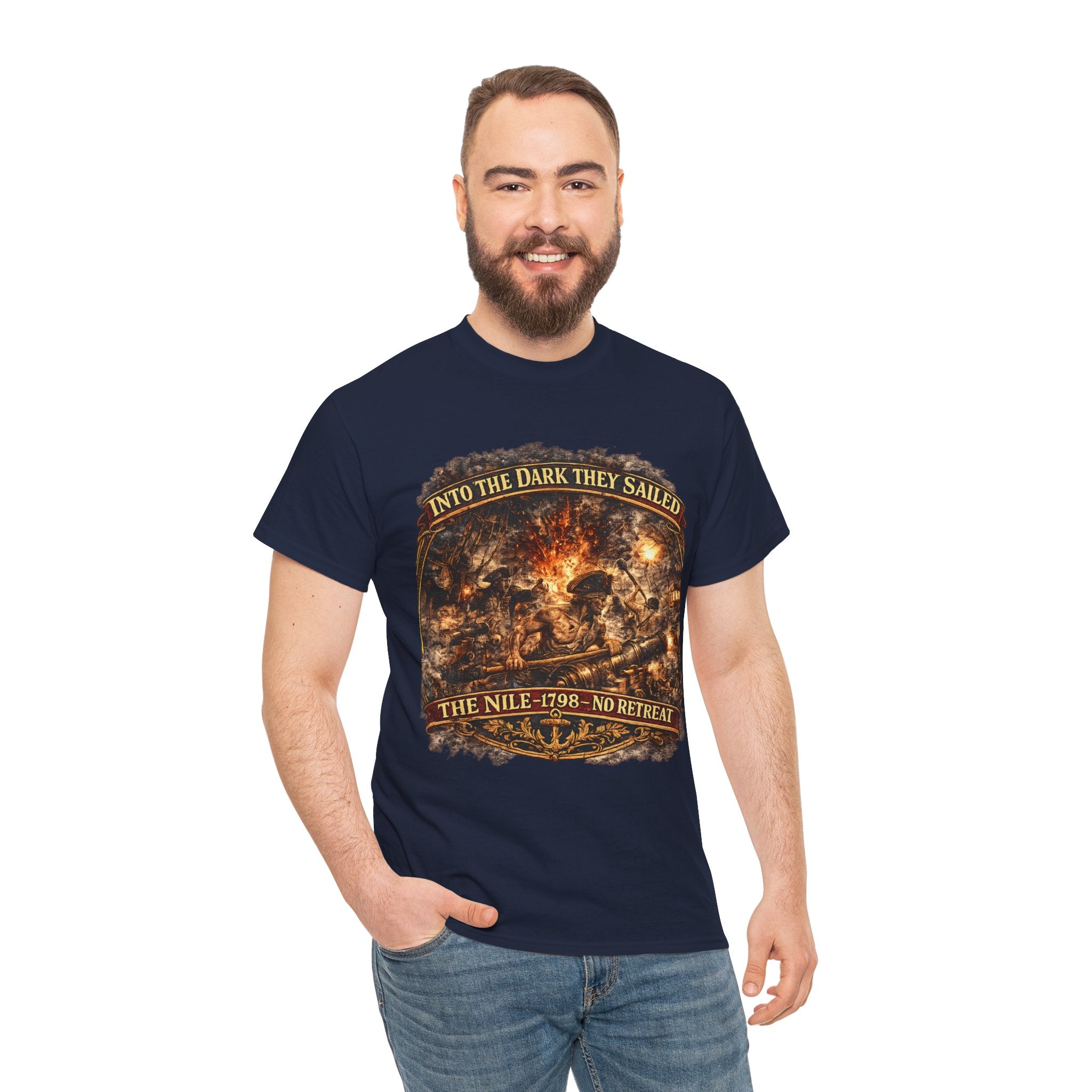 Battle of the Nile 1798 T-Shirt | Napoleonic Naval Battle Graphic Tee | Nelson Naval History Shirt