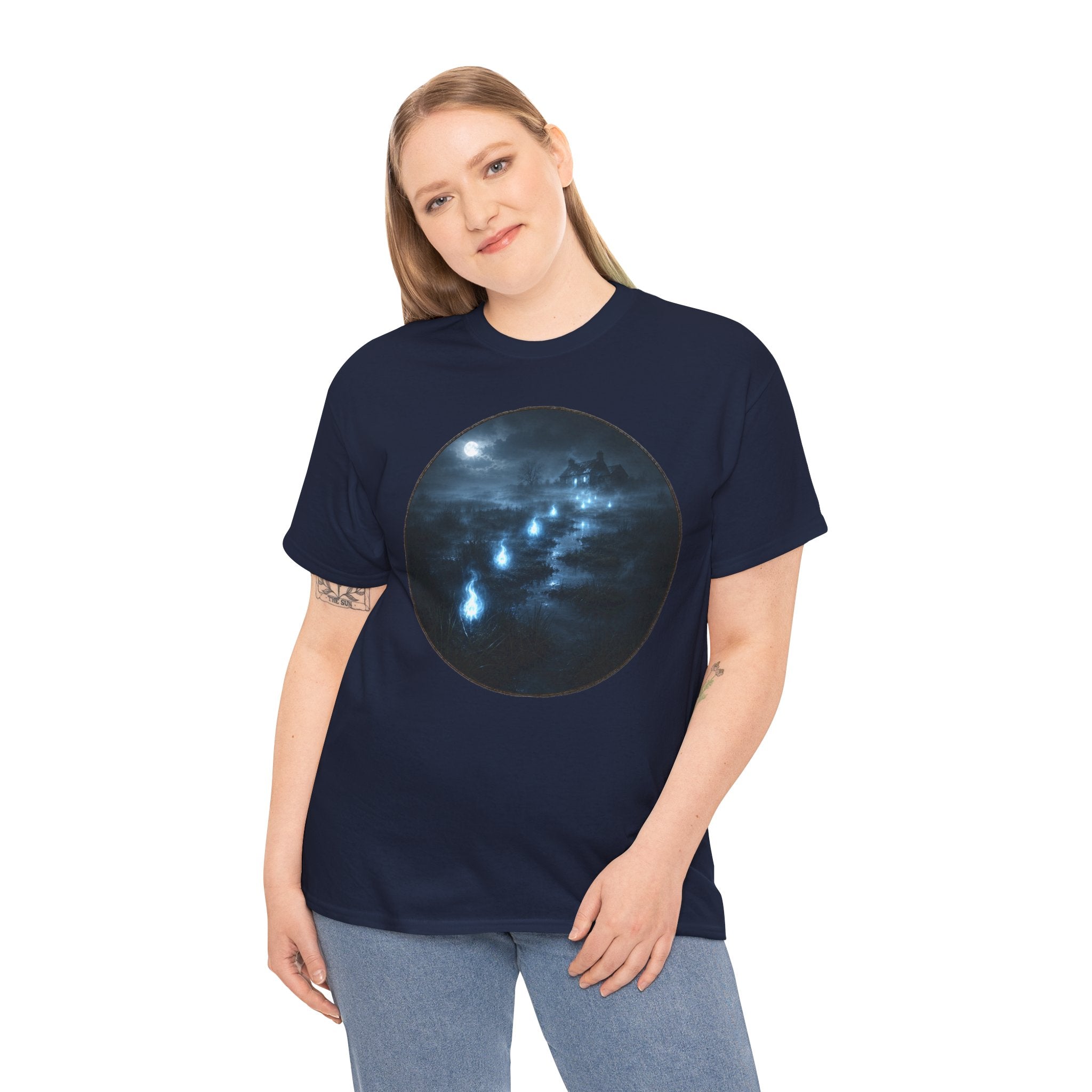 Will-o'-the-Wisp T-Shirt | Marsh Light Folklore Tee