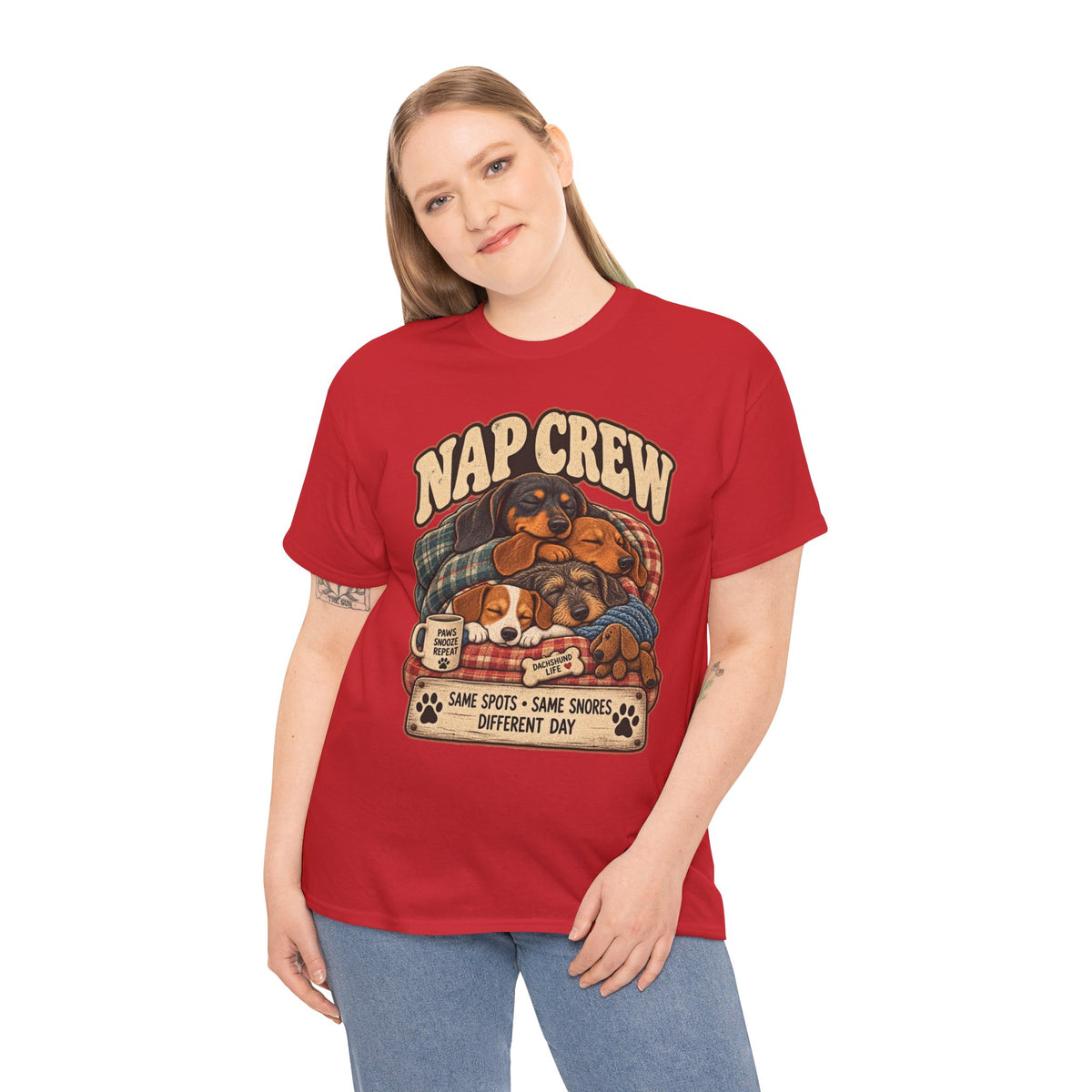 Salty Paws Sandy Snouts Dachshund Beach T-Shirt