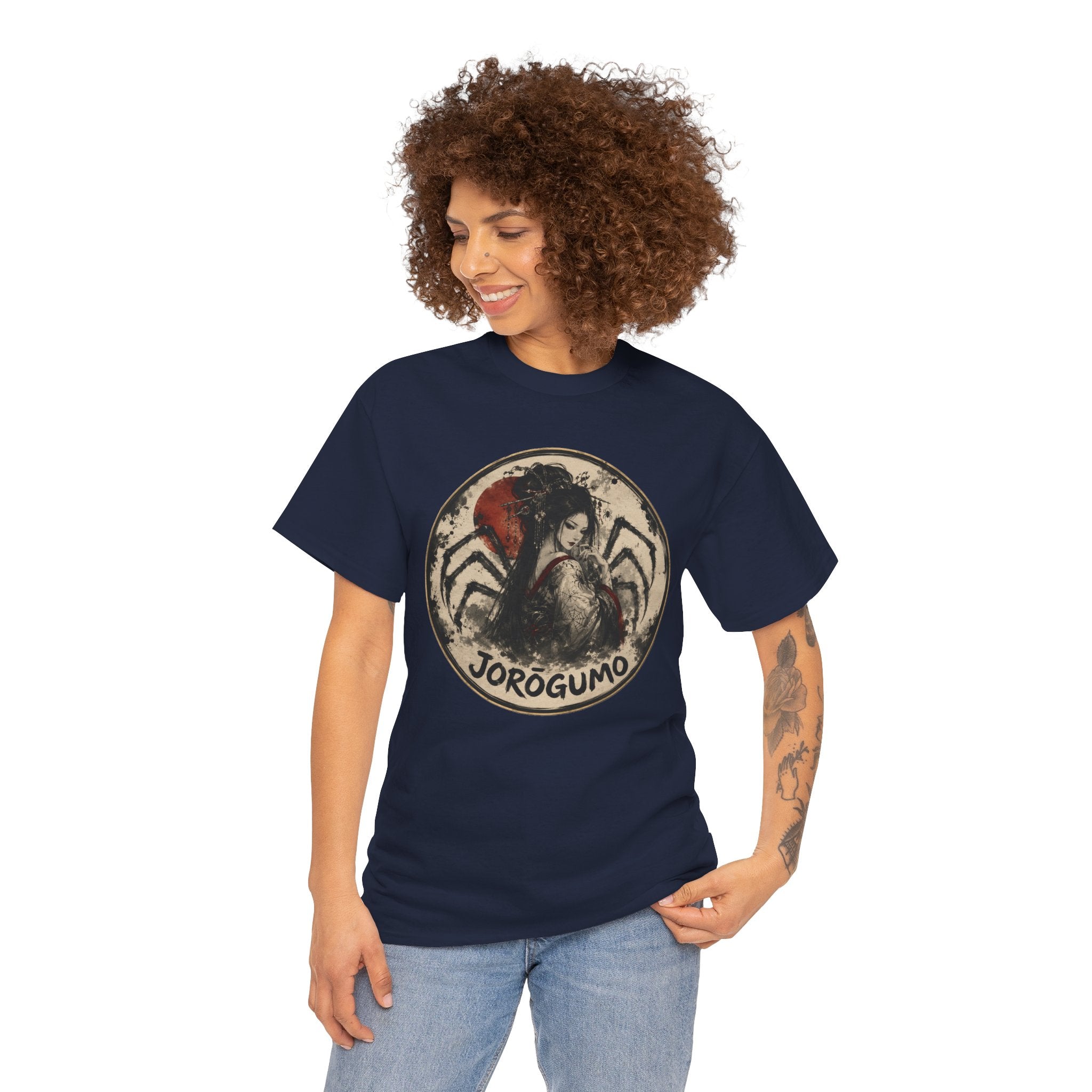 Jorōgumo Spider Woman Tee — Japanese Folklore Horror Graphic T-Shirt