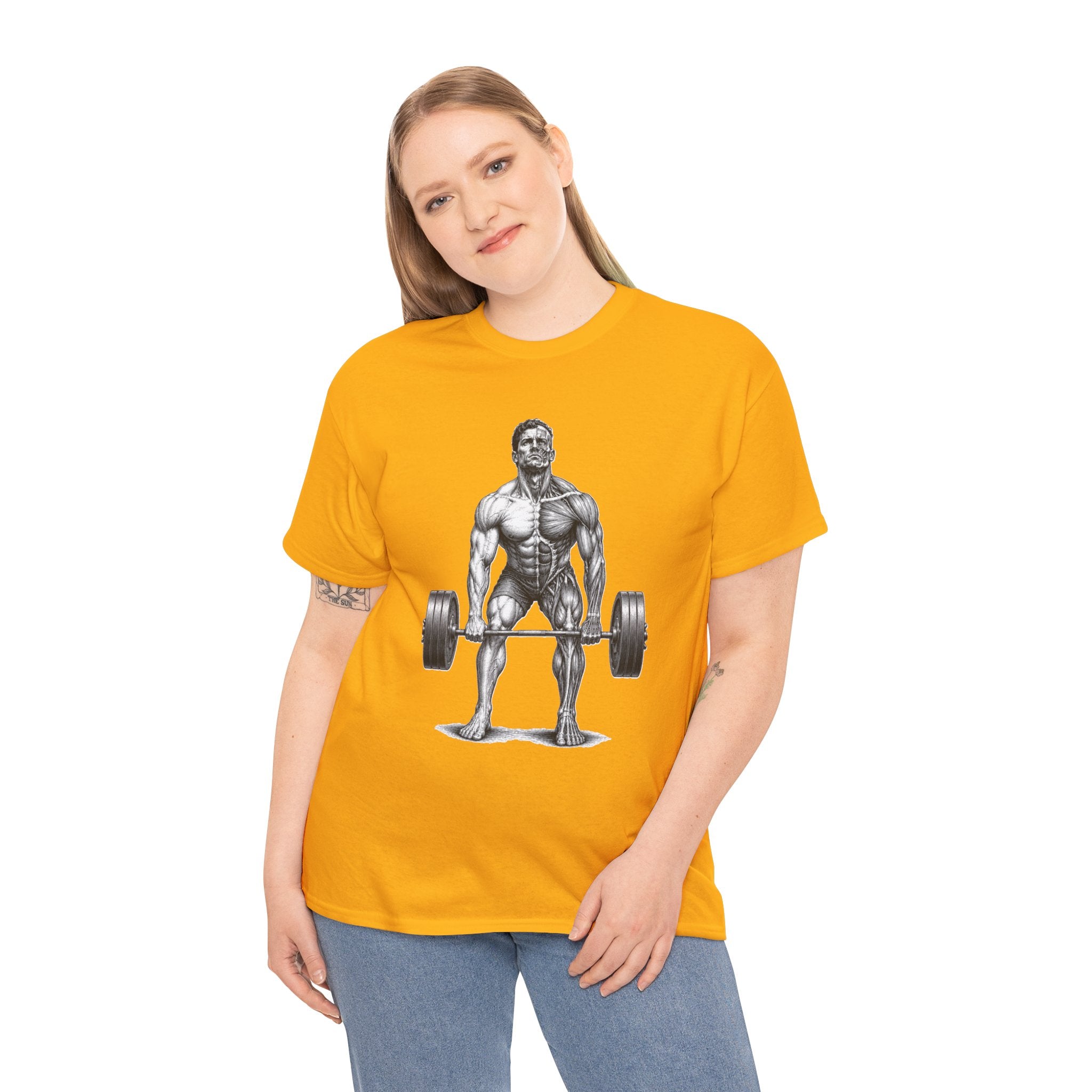 Anatomical Deadlift T-Shirt | Muscle Study Weightlifting Tee