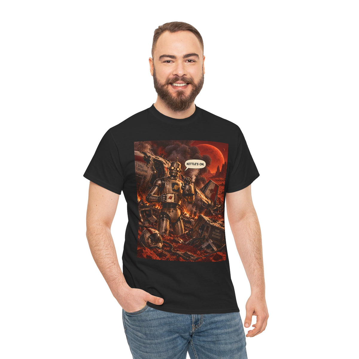 Kettle's On Retro Robot T-Shirt