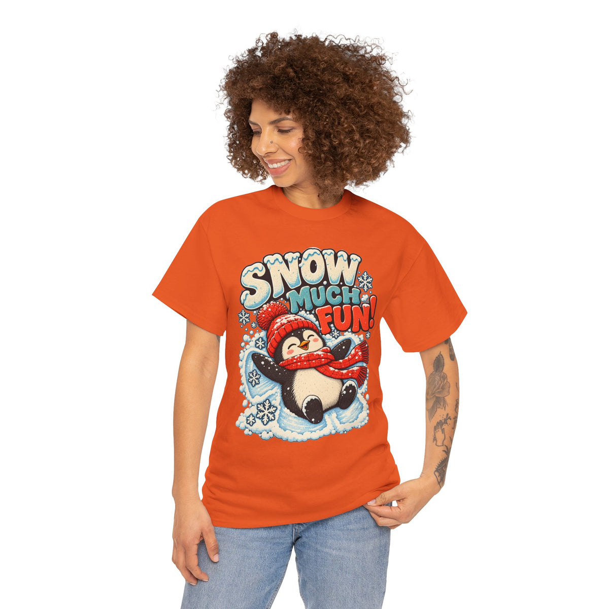 Snow Much Fun: Snow Angel Penguin T-Shirt