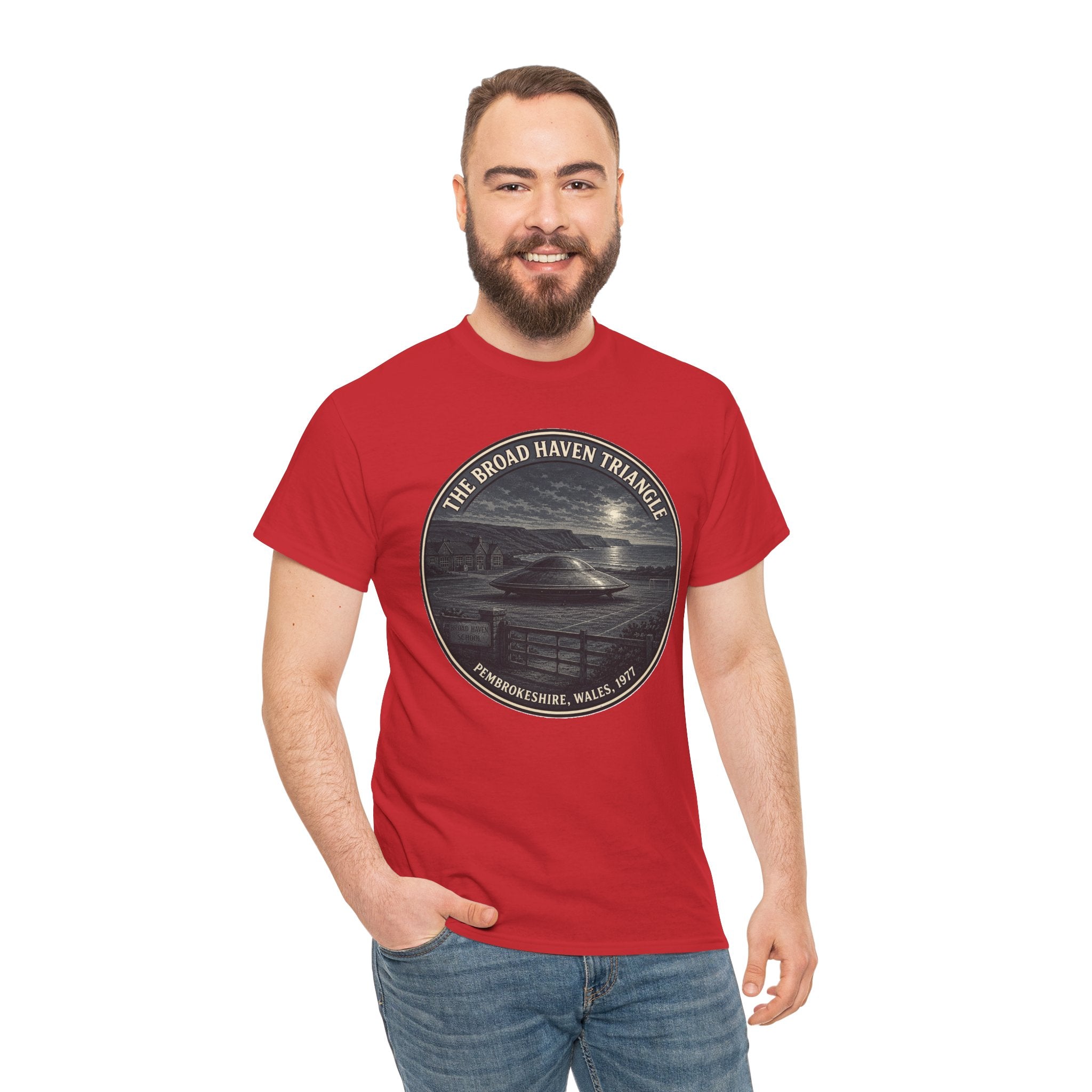 The Broad Haven Triangle T-Shirt | Pembrokeshire 1977 UFO Tee