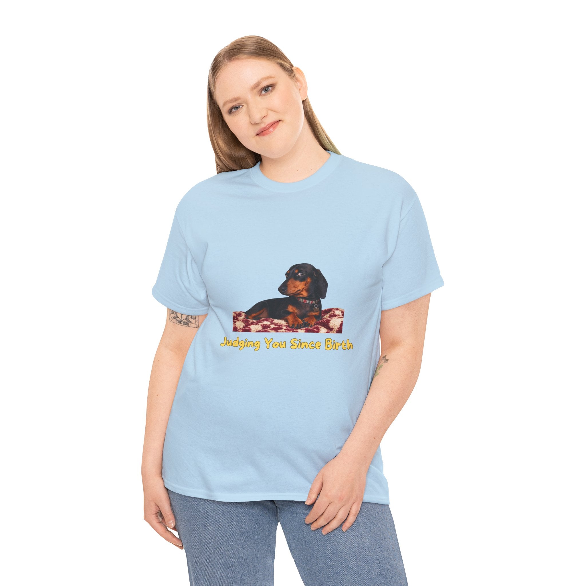 Judging You Since Birth - Dachshund Graphic Tee