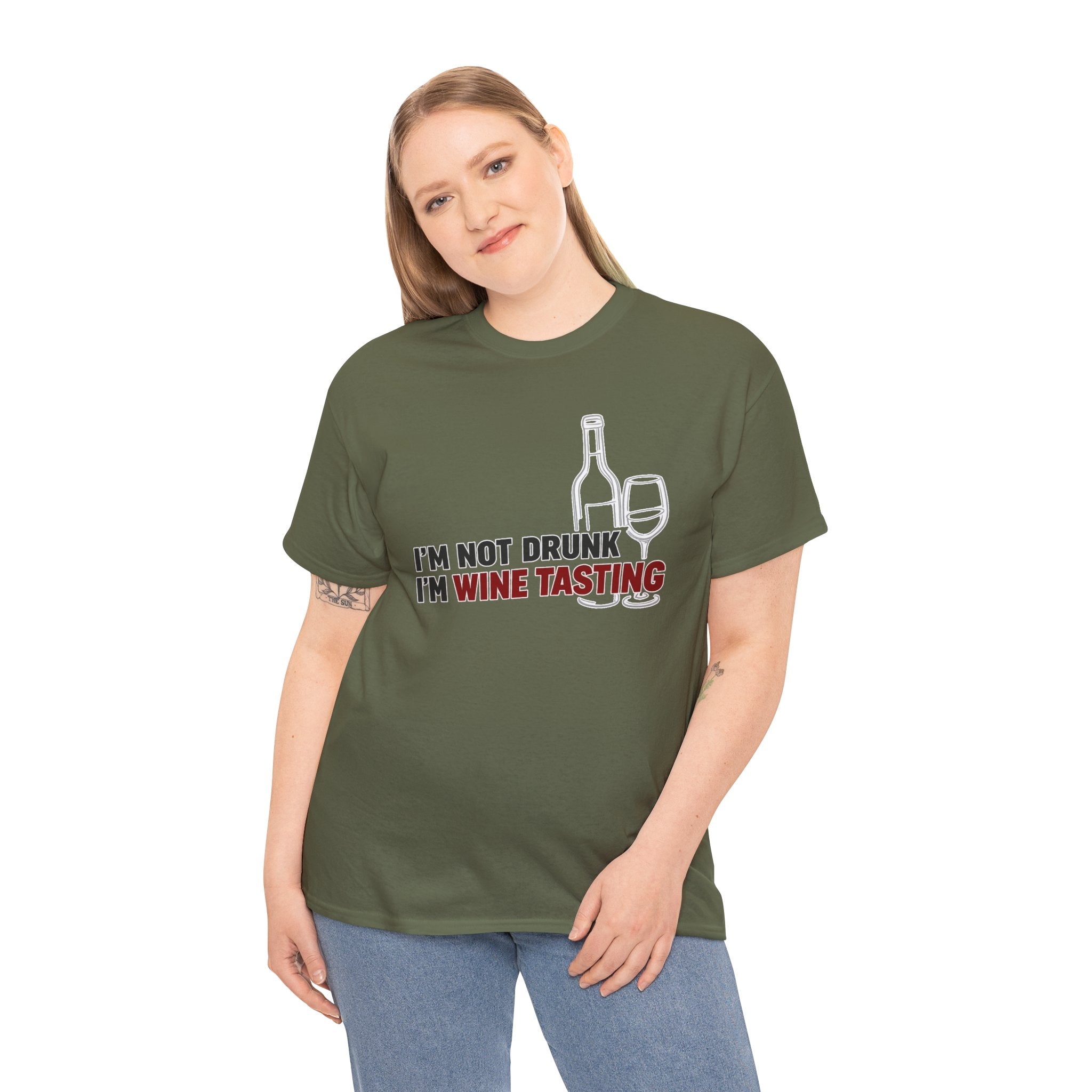 I'm Not Drunk, I'm Wine Tasting T-Shirt — Funny Wine Lover Graphic Tee