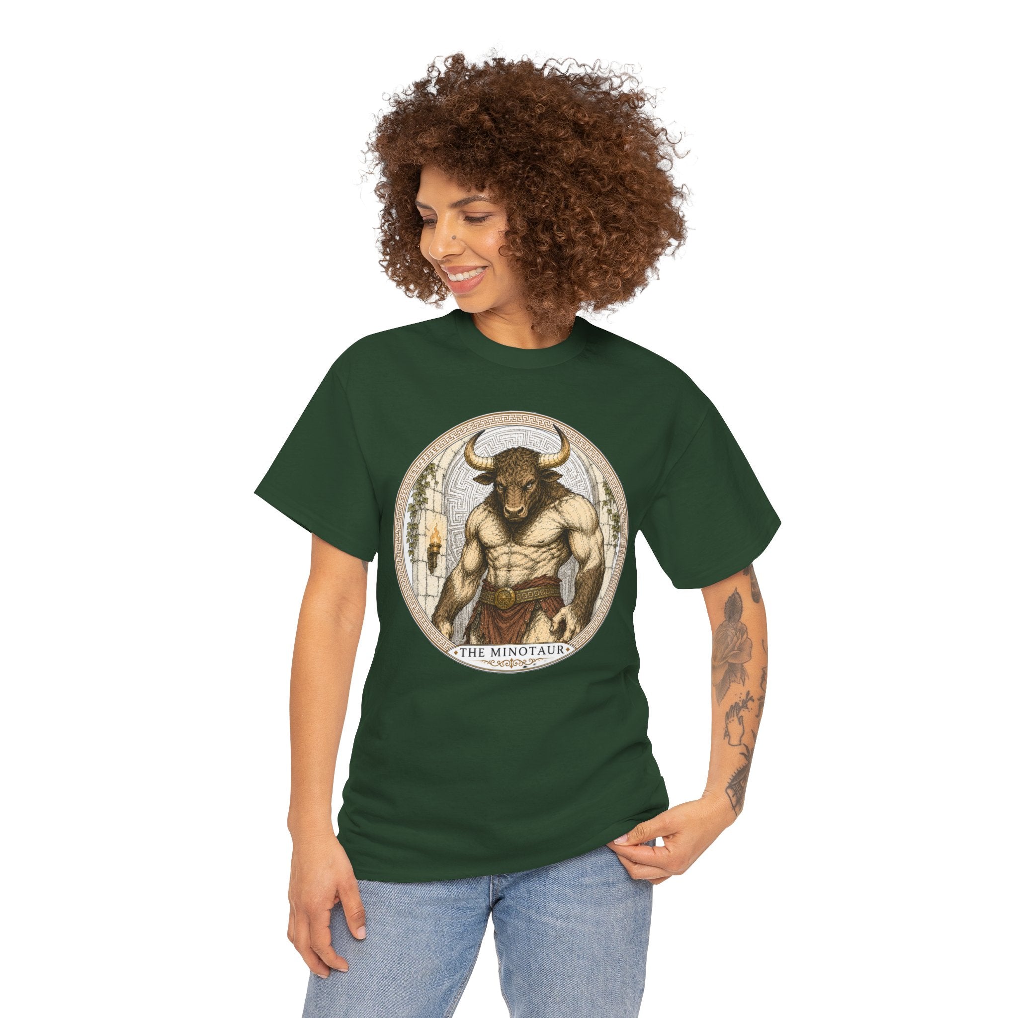 Minotaur Greek Mythology T-Shirt — Ancient Monster Labyrinth Bull Man Beast