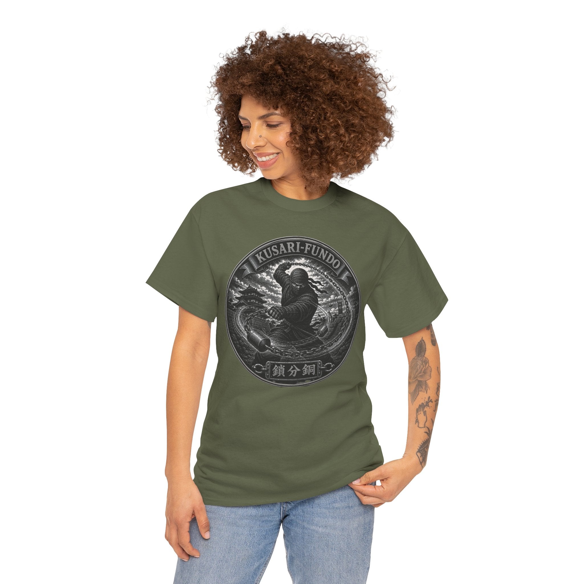 Kusari-Fundo Ninja Chain Weapon T-Shirt | Japanese Weapon Tee