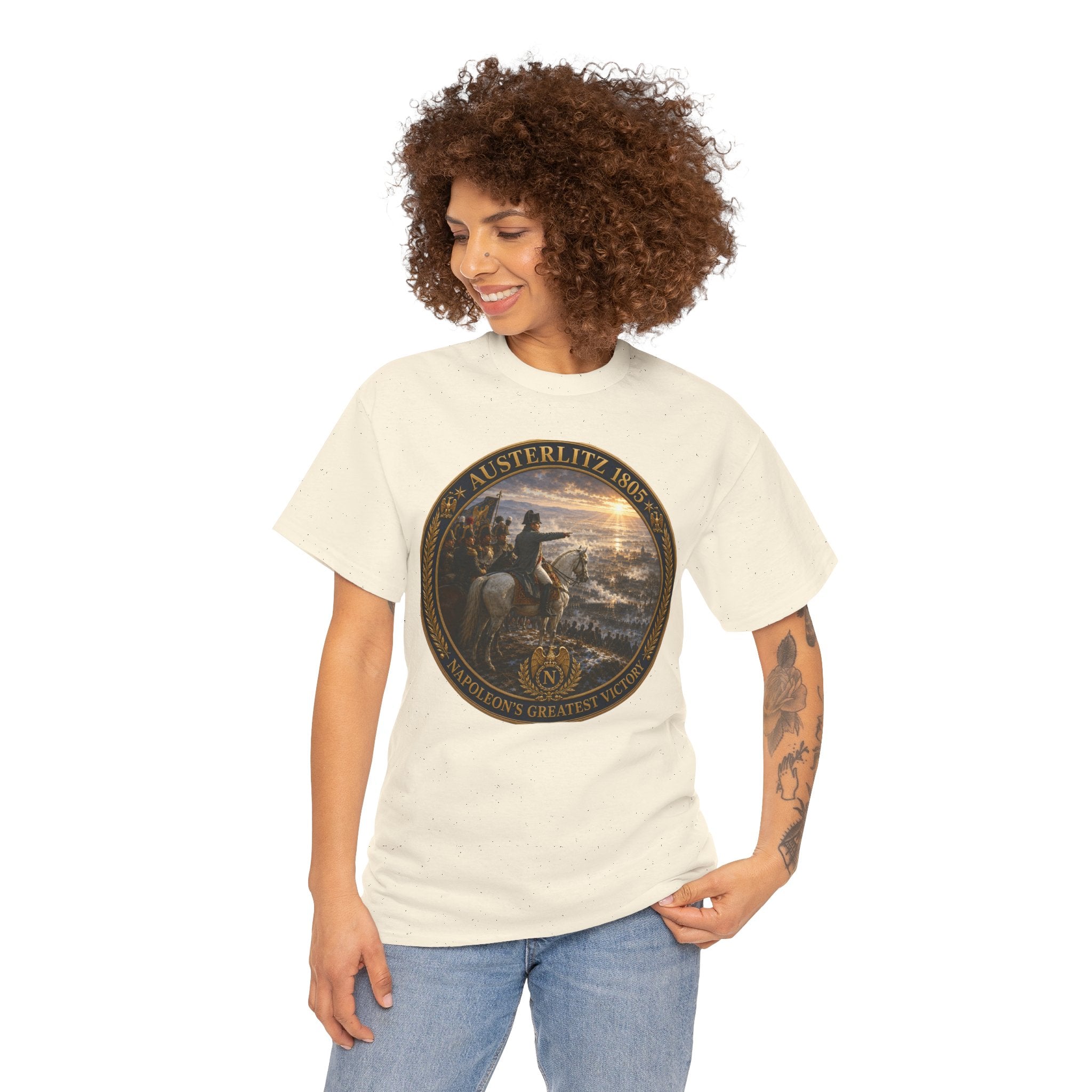 Austerlitz 1805 Battle Tee — Historical Napoleonic War Medal Design