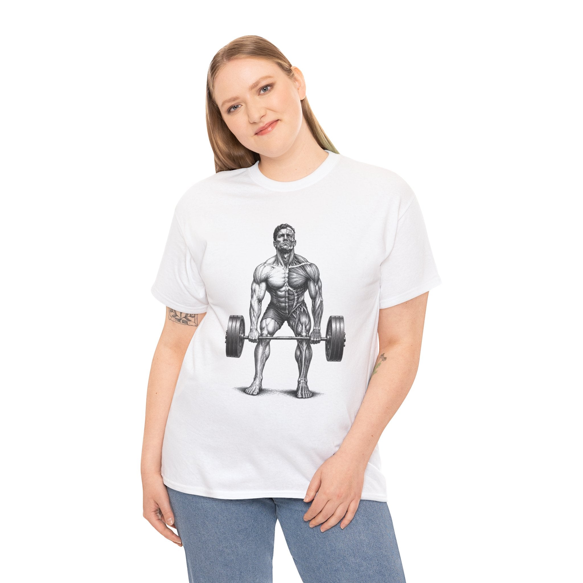 Anatomical Deadlift T-Shirt | Muscle Study Weightlifting Tee
