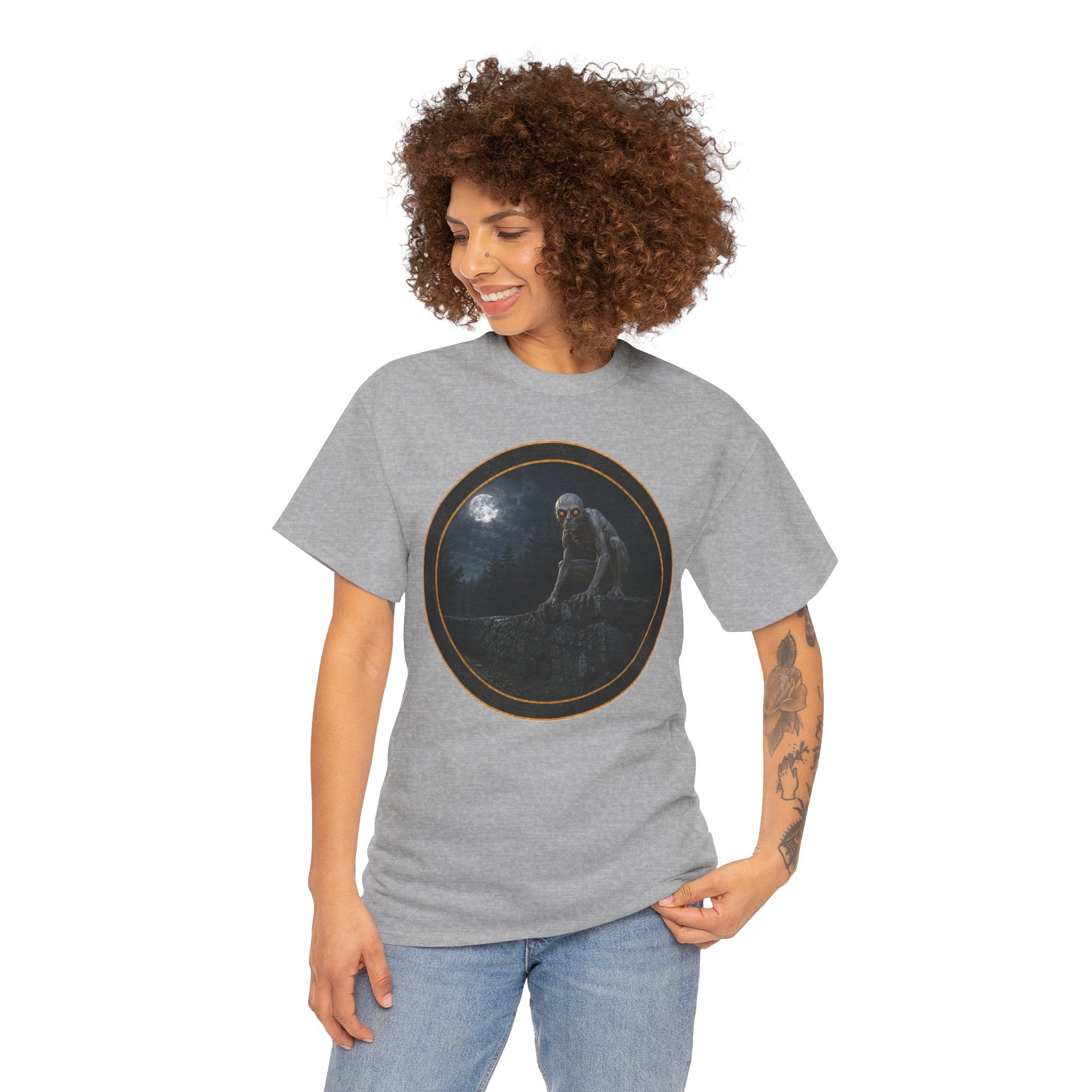The Dover Demon - Still out there - Gothic Moonlit Stranger Graphic T‑Shirt