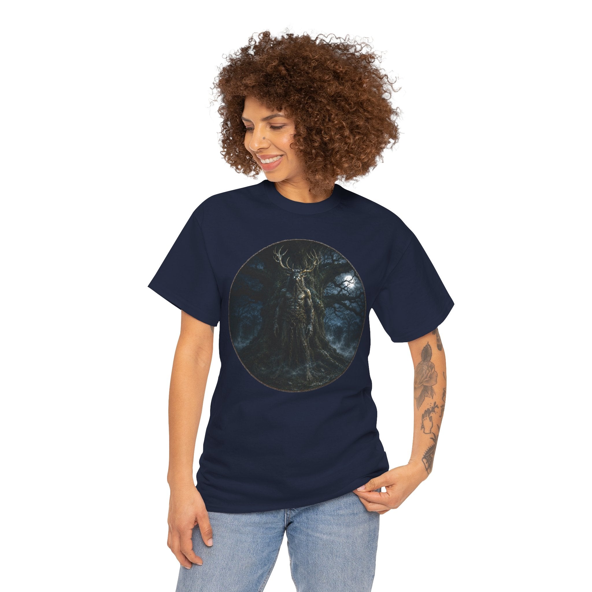 Herne the Hunter T-Shirt | Antlered Ghost Folklore Tee