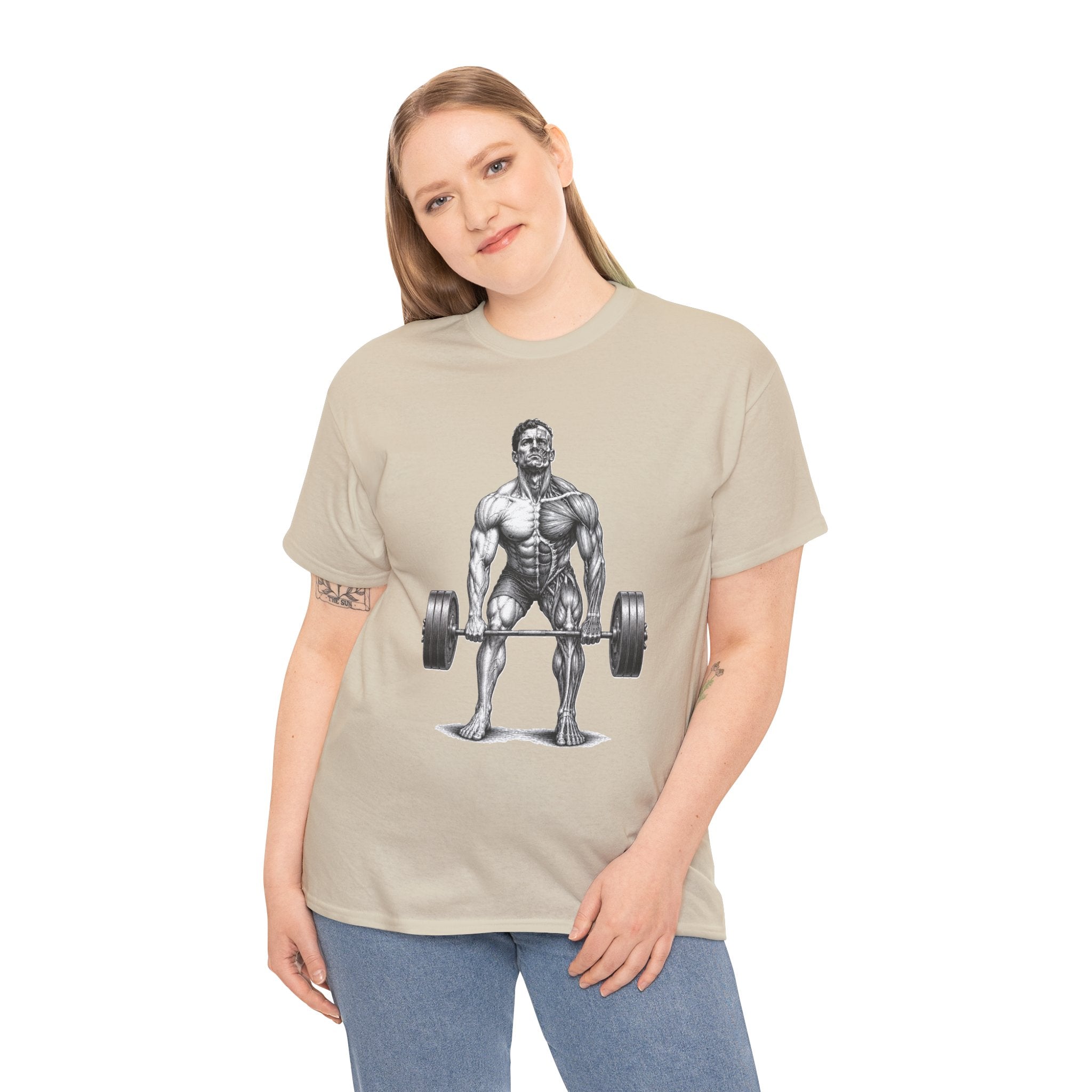 Anatomical Deadlift T-Shirt | Muscle Study Weightlifting Tee